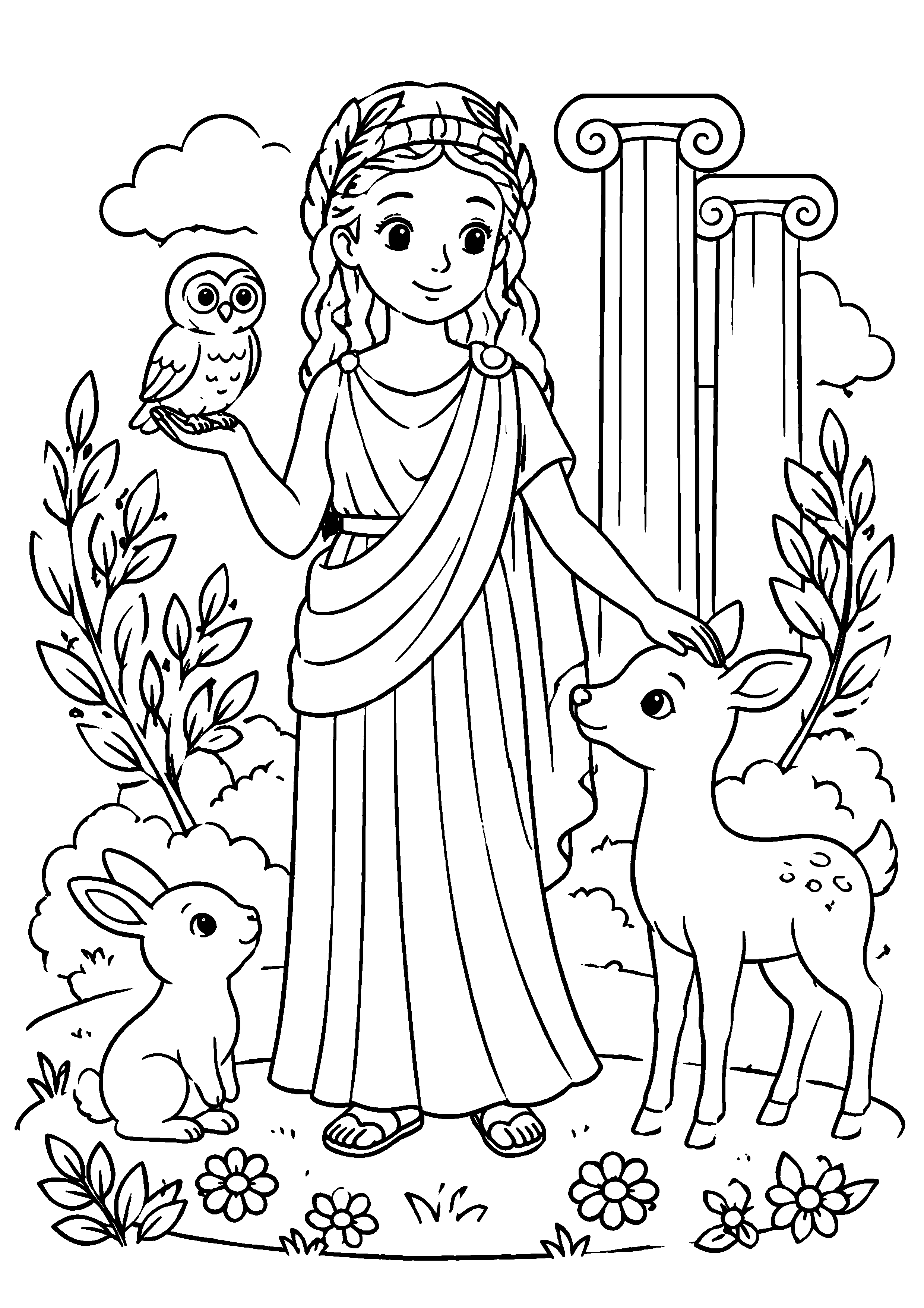 Coloriage Mythologie grecque à imprimer – dessin 1