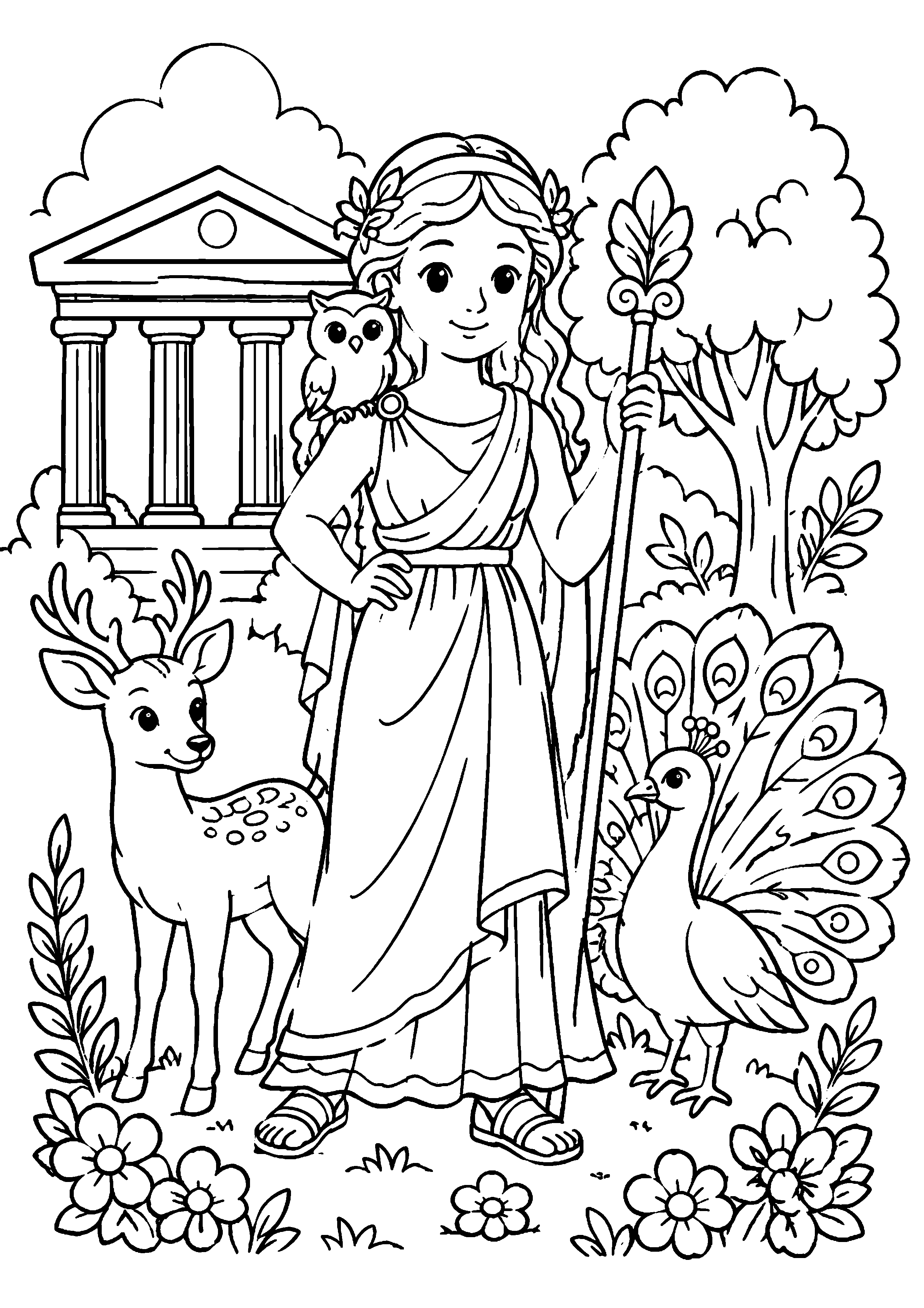 Coloriage Mythologie grecque à imprimer – dessin 2