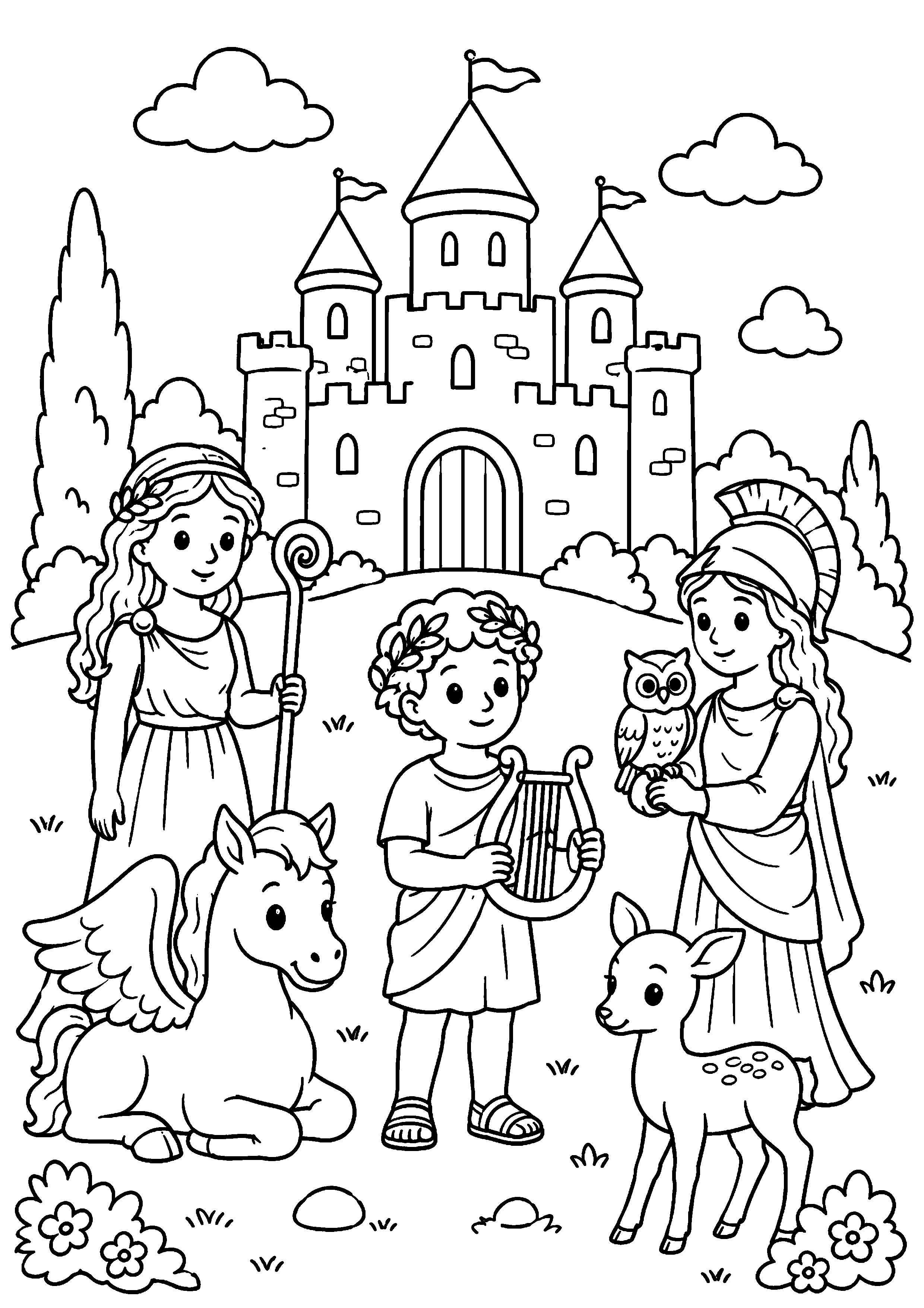 Coloriage Mythologie grecque à imprimer – dessin 4