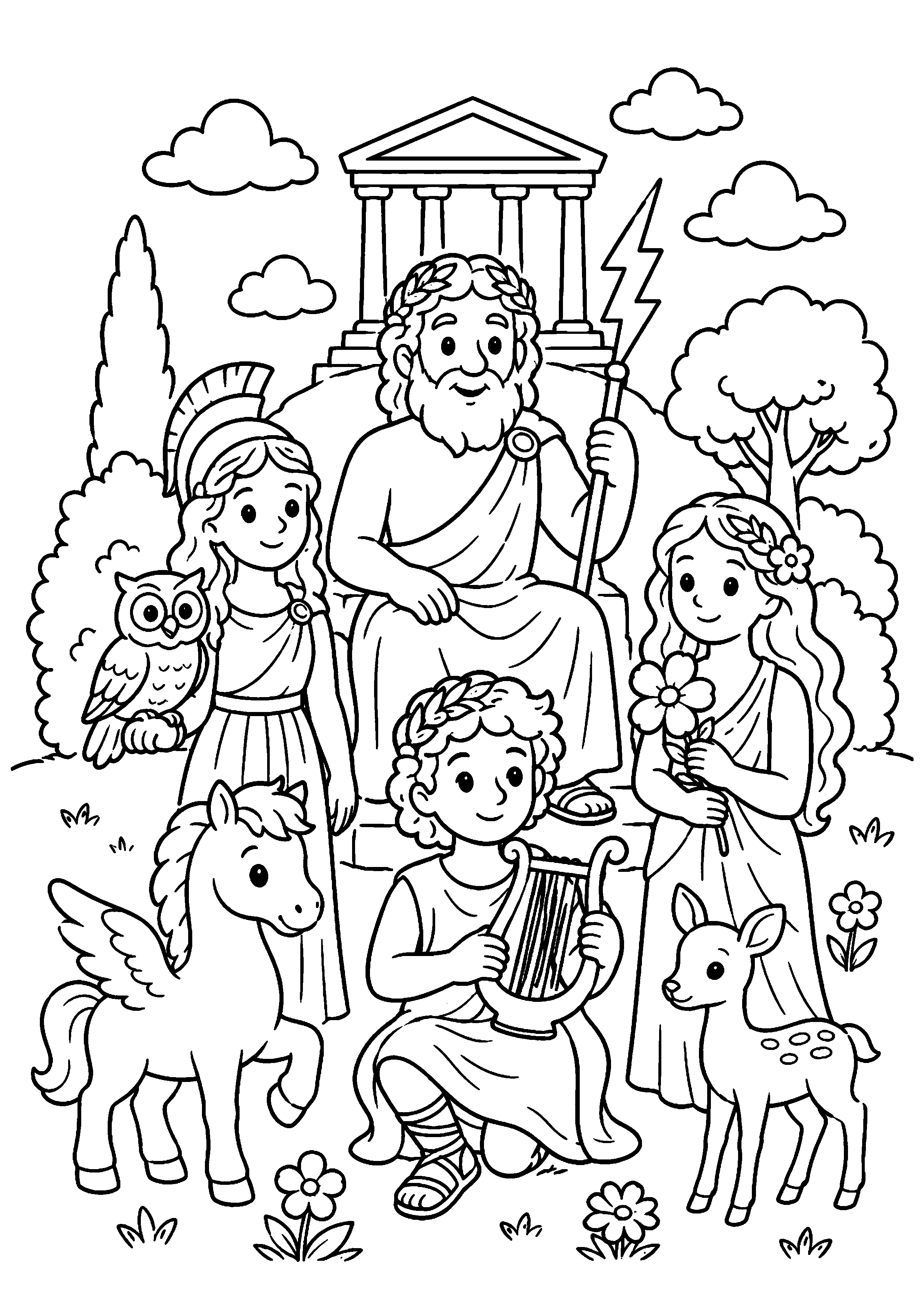 Coloriage Mythologie grecque à imprimer – dessin n°7