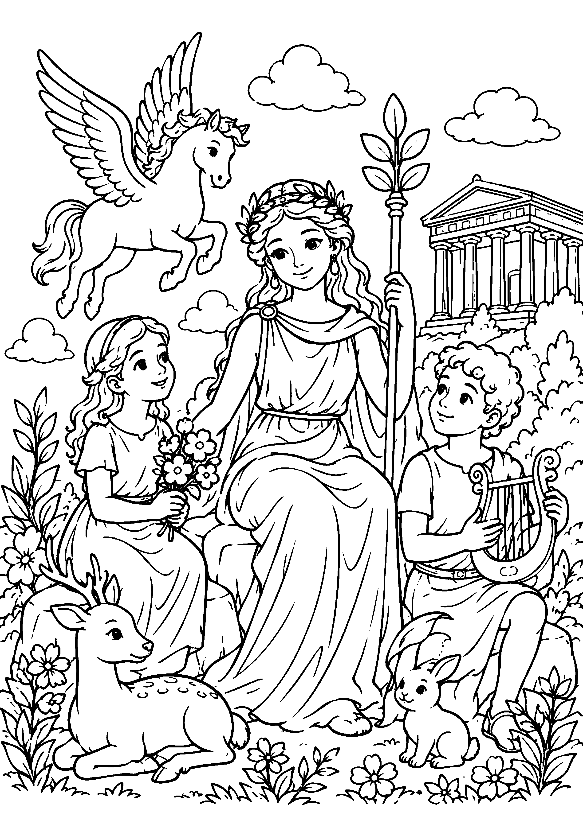 Coloriage Mythologie grecque à imprimer – dessin n°8