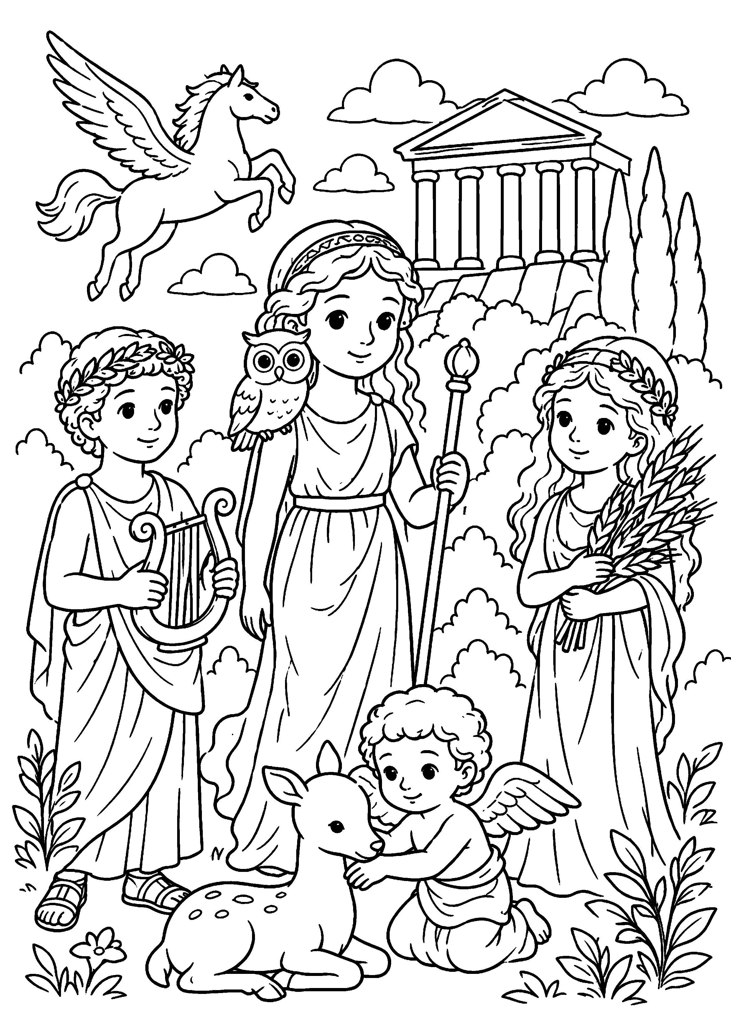 Coloriage Mythologie grecque à imprimer – dessin n°10