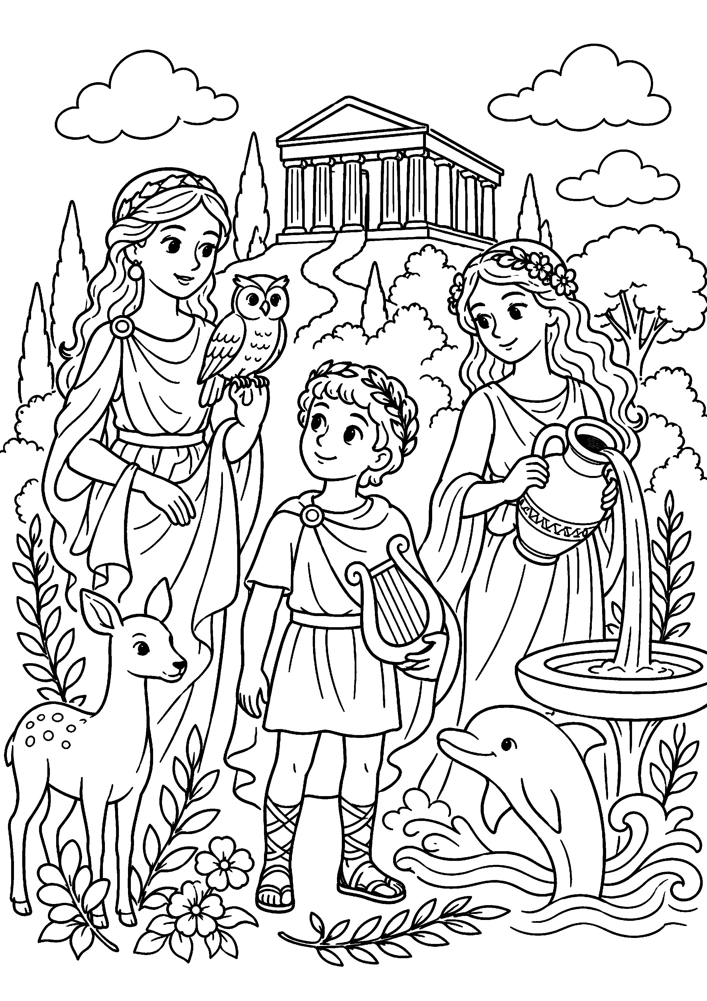 Coloriage Mythologie grecque à imprimer – dessin n°11