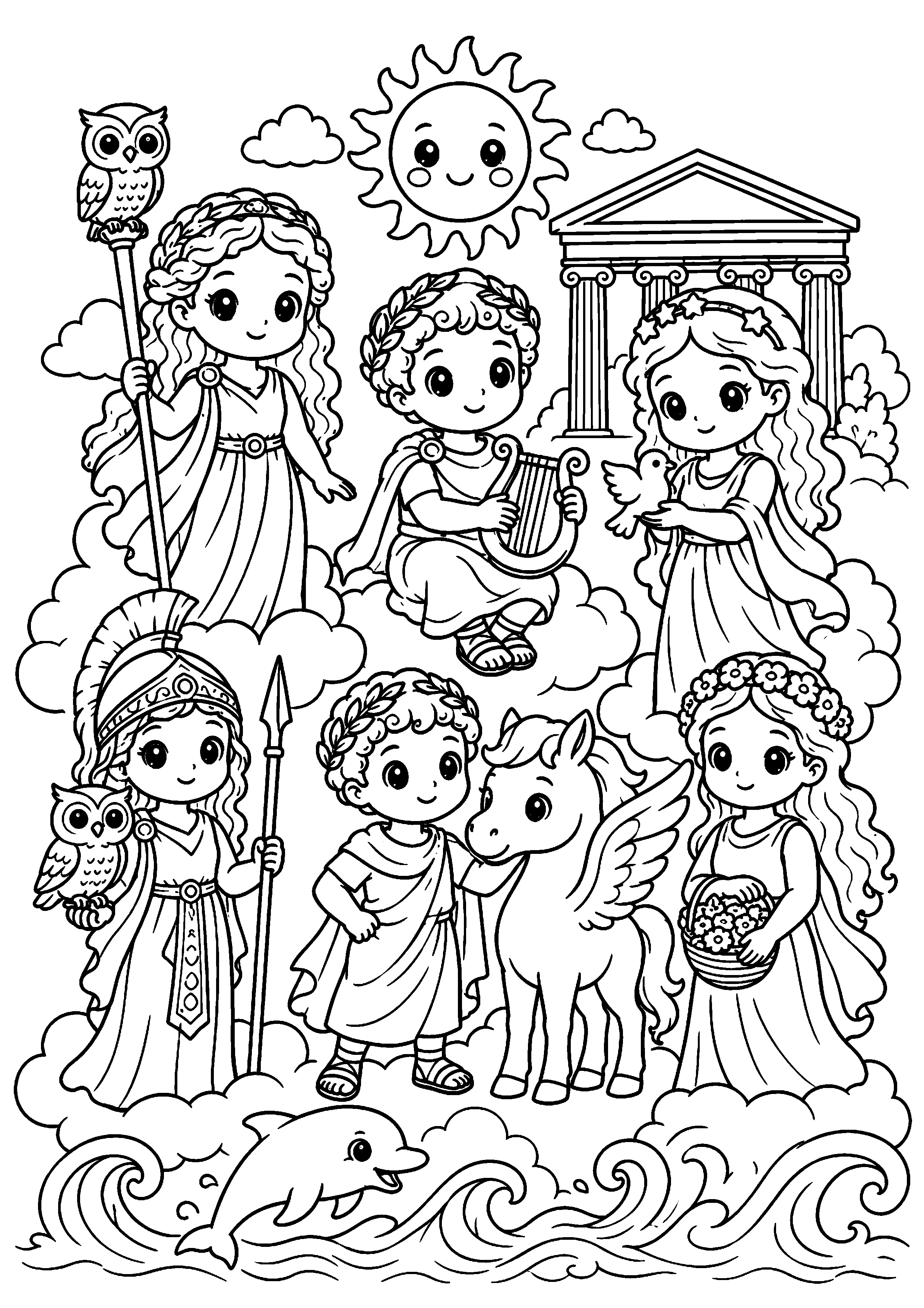 Coloriage Mythologie grecque à imprimer – dessin n°12