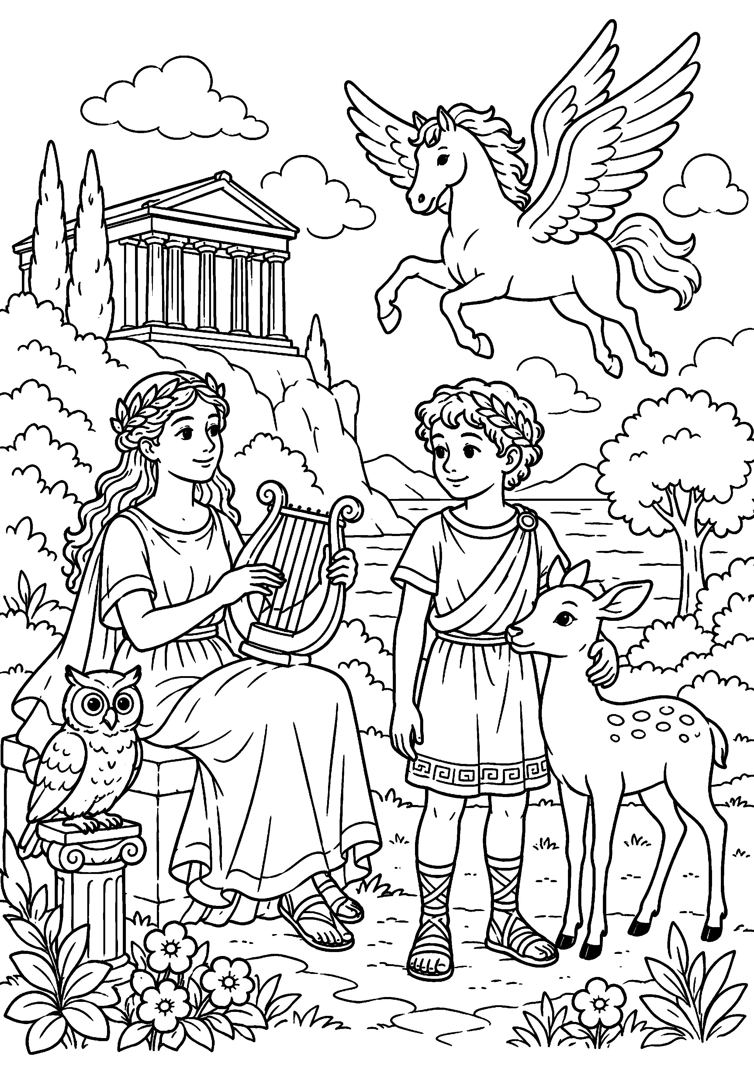Coloriage Mythologie grecque à imprimer – dessin n°13