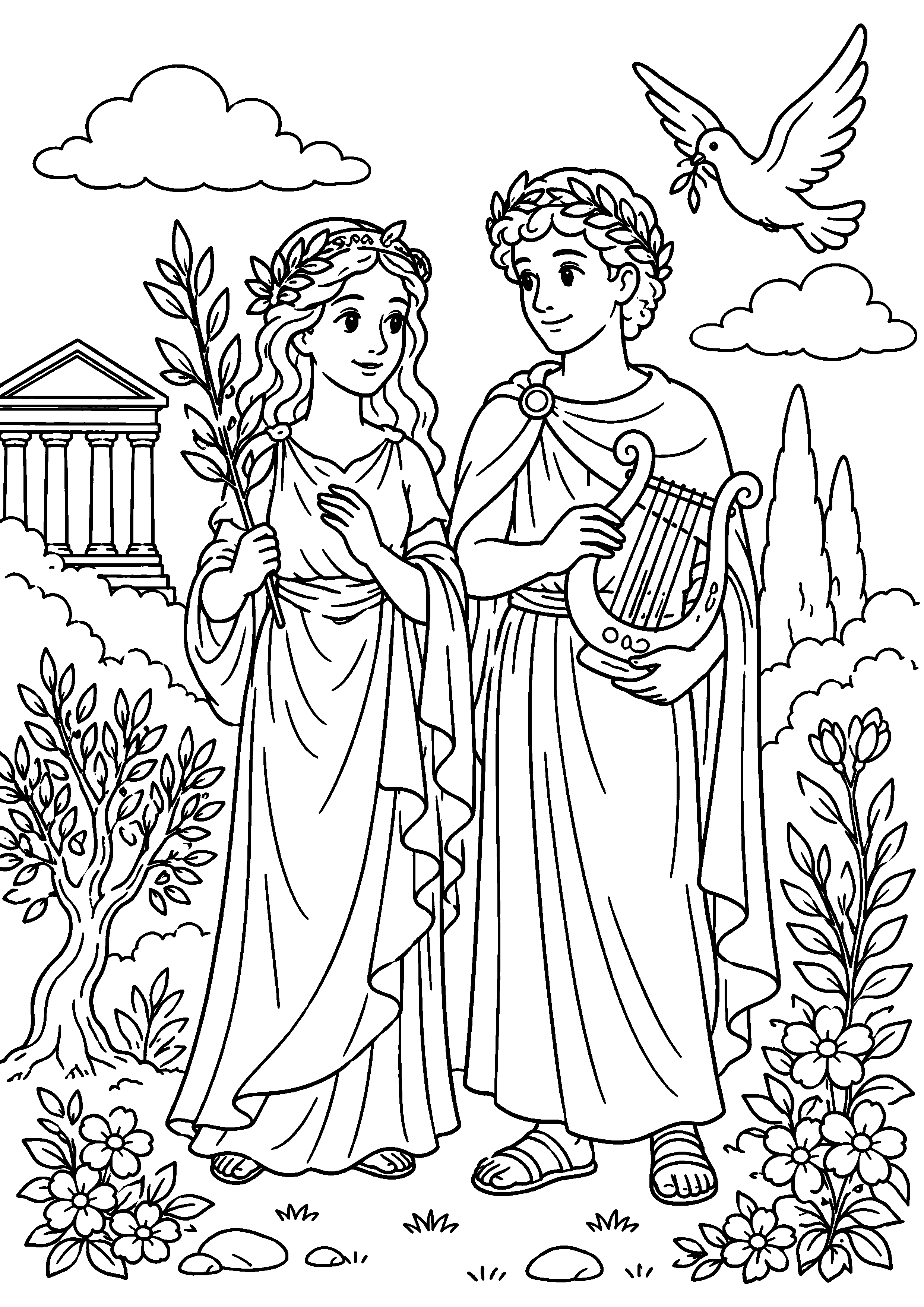 Coloriage Mythologie grecque à imprimer – dessin n°15