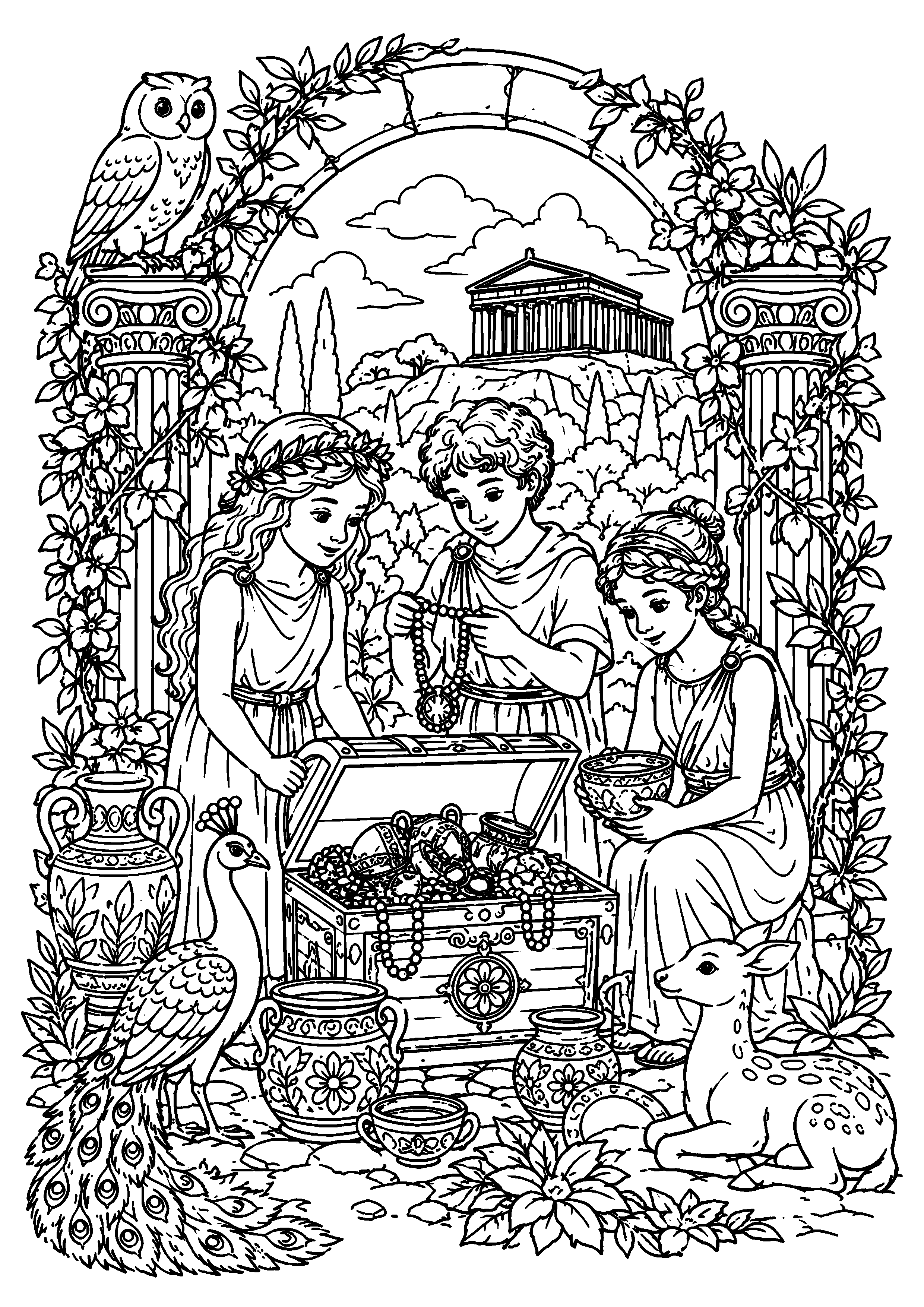 Coloriage Mythologie grecque à imprimer – dessin n°17