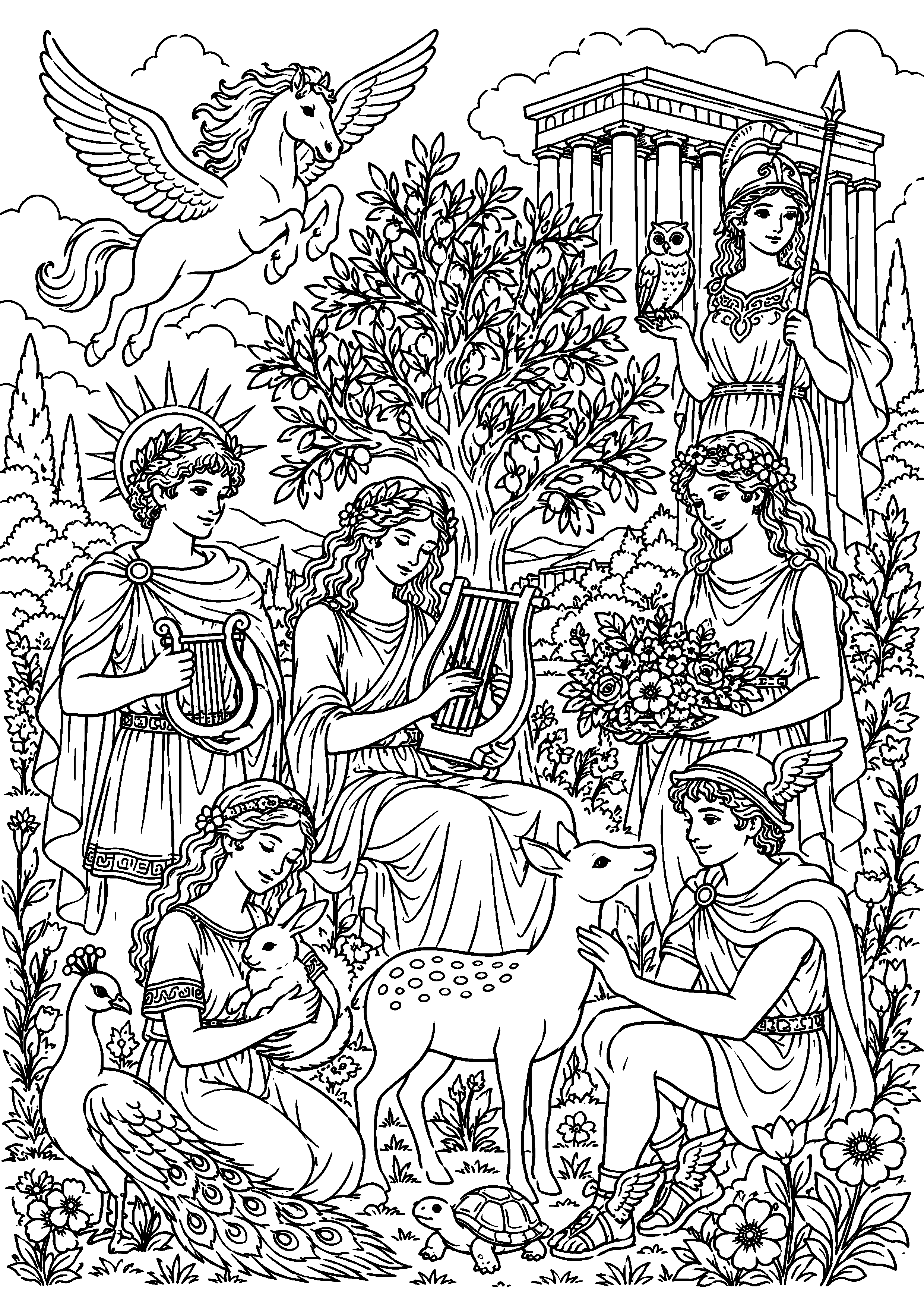 Coloriage Mythologie grecque à imprimer – dessin n°20