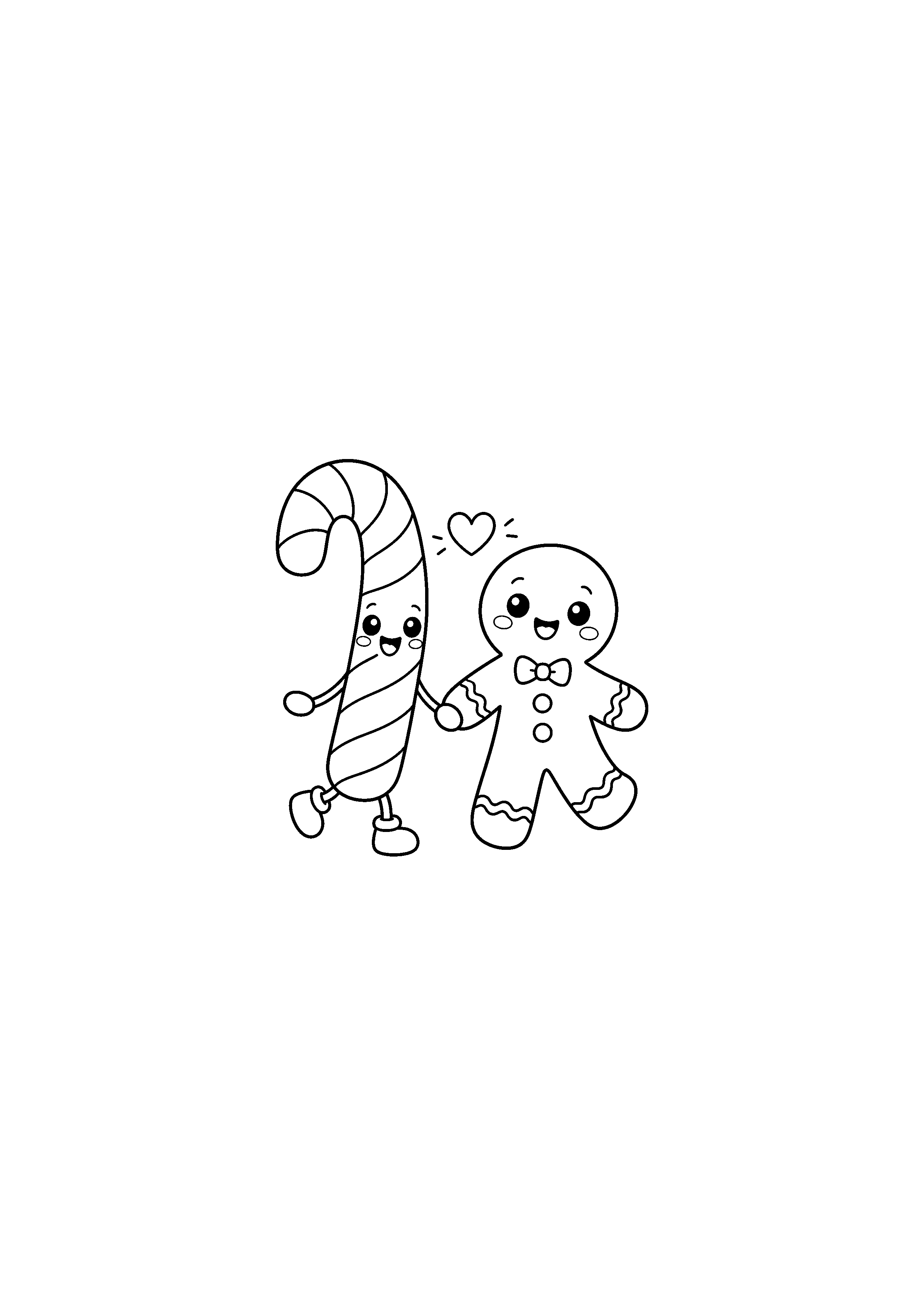 Coloriage bonhomme de neige kawaii, composition 30 de Noël à imprimer gratuitement