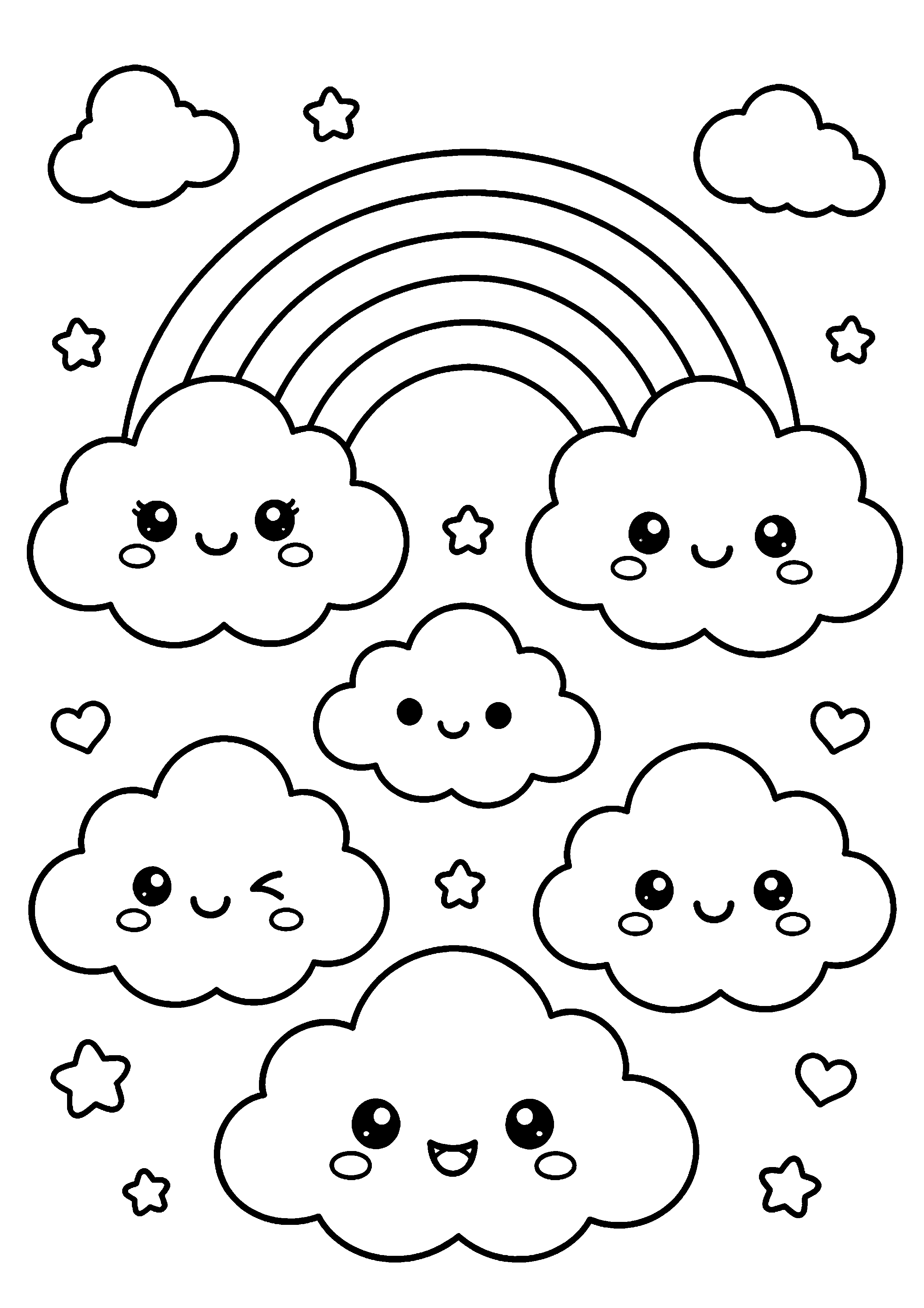 Coloriage Nuages à imprimer – dessin n°11
