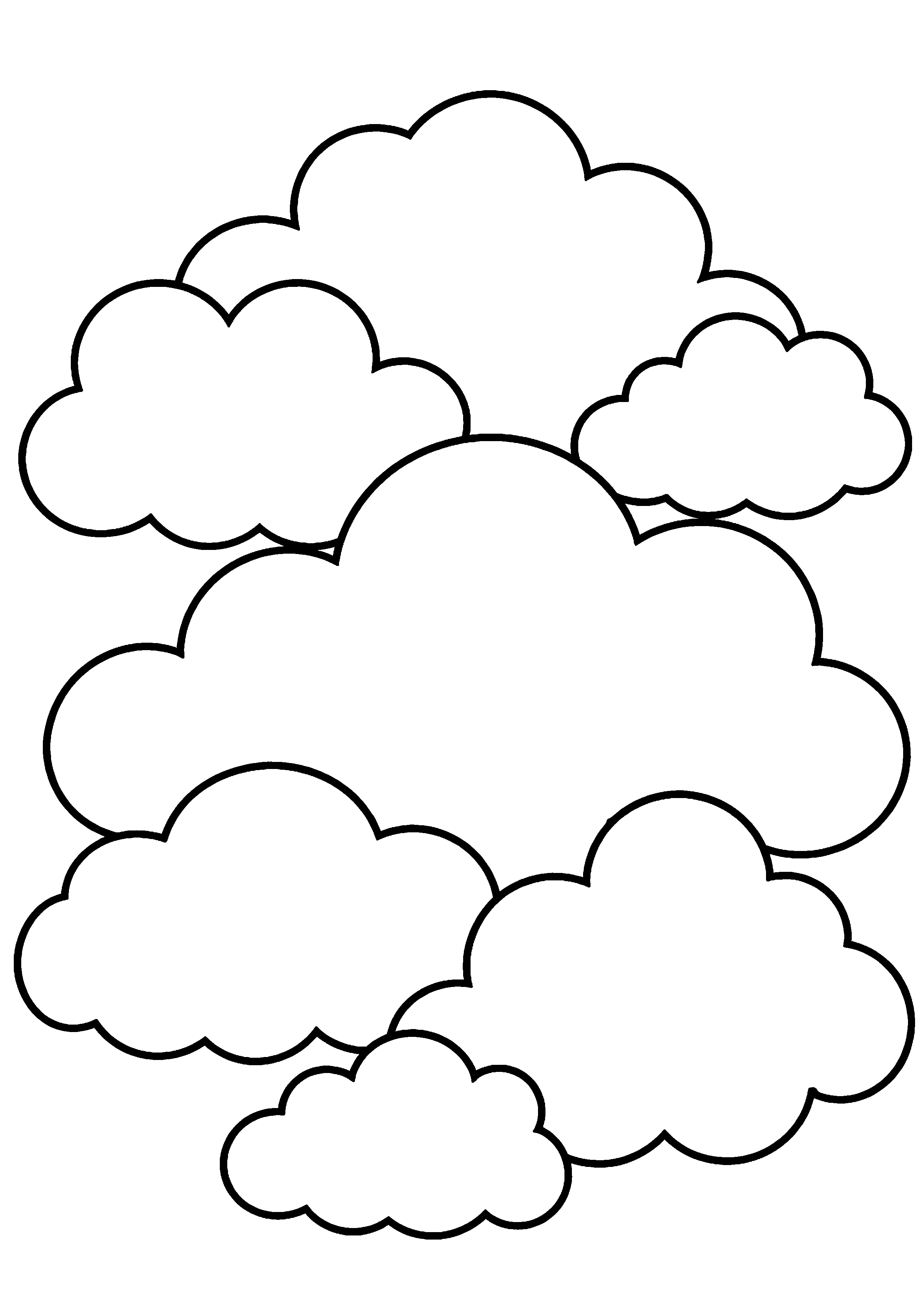 Coloriage Nuages à imprimer – dessin n°14