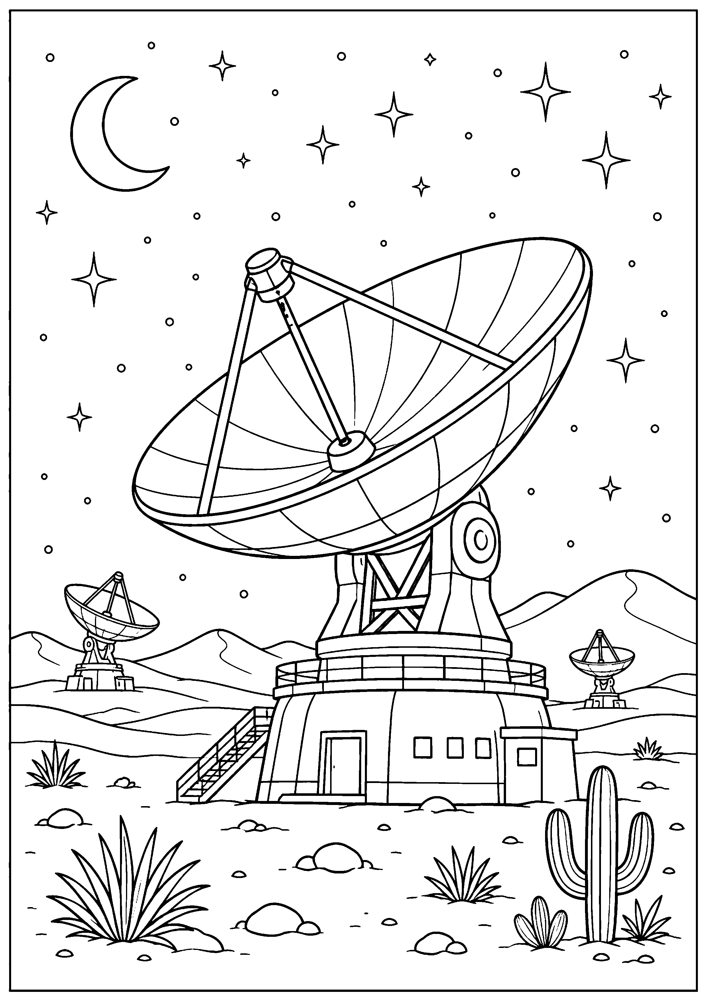 Coloriage observatoire à imprimer – dessin n°12