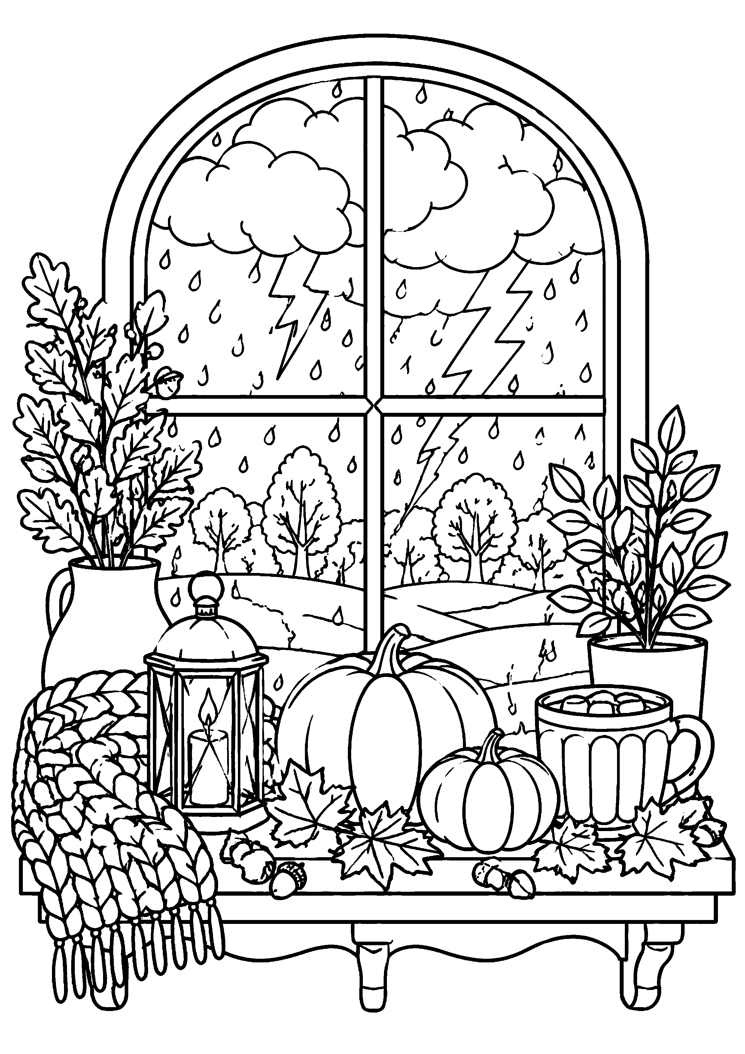 Coloriage Orage à imprimer – dessin n°18