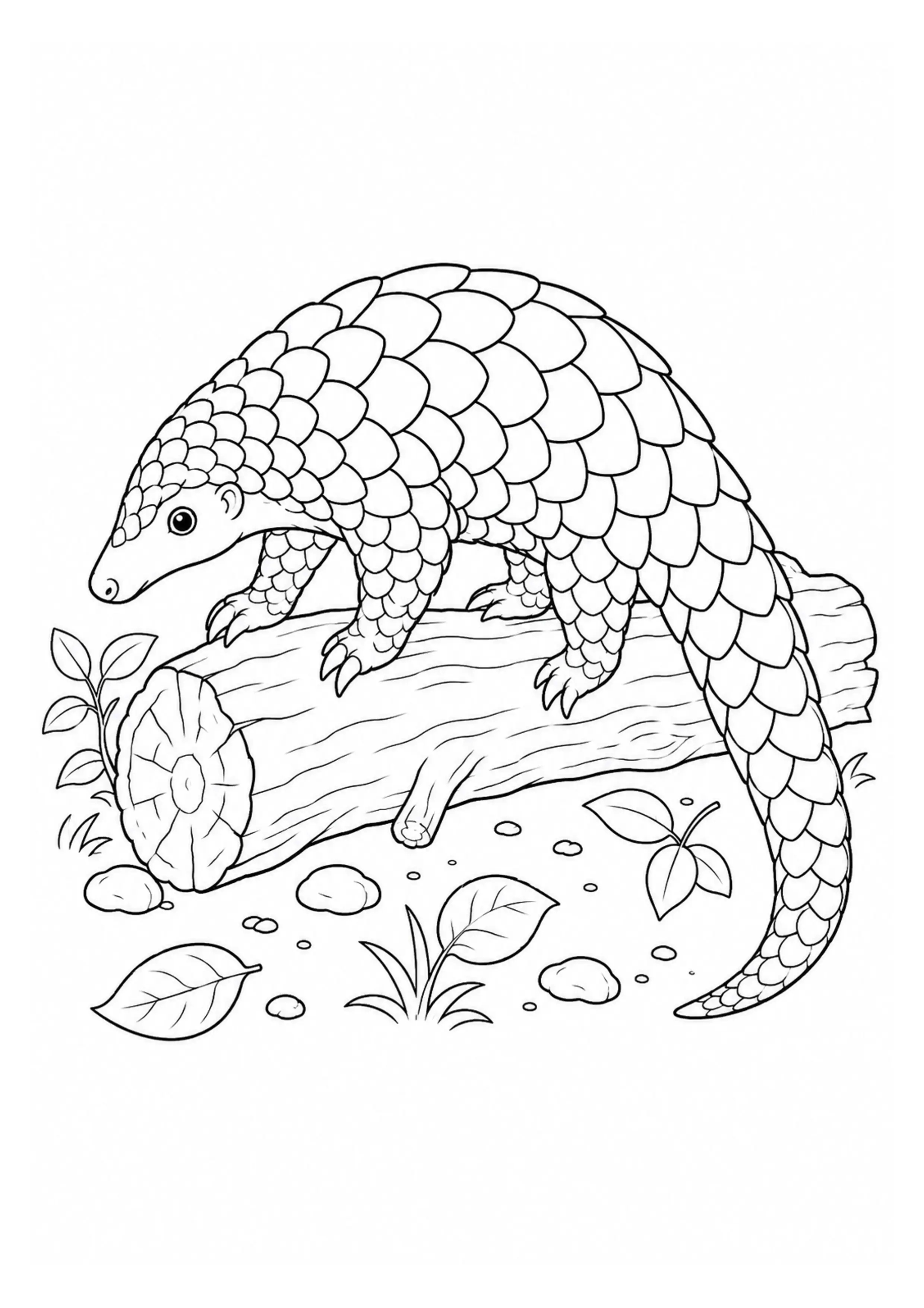 Coloriage Pangolin à imprimer – dessin n°4
