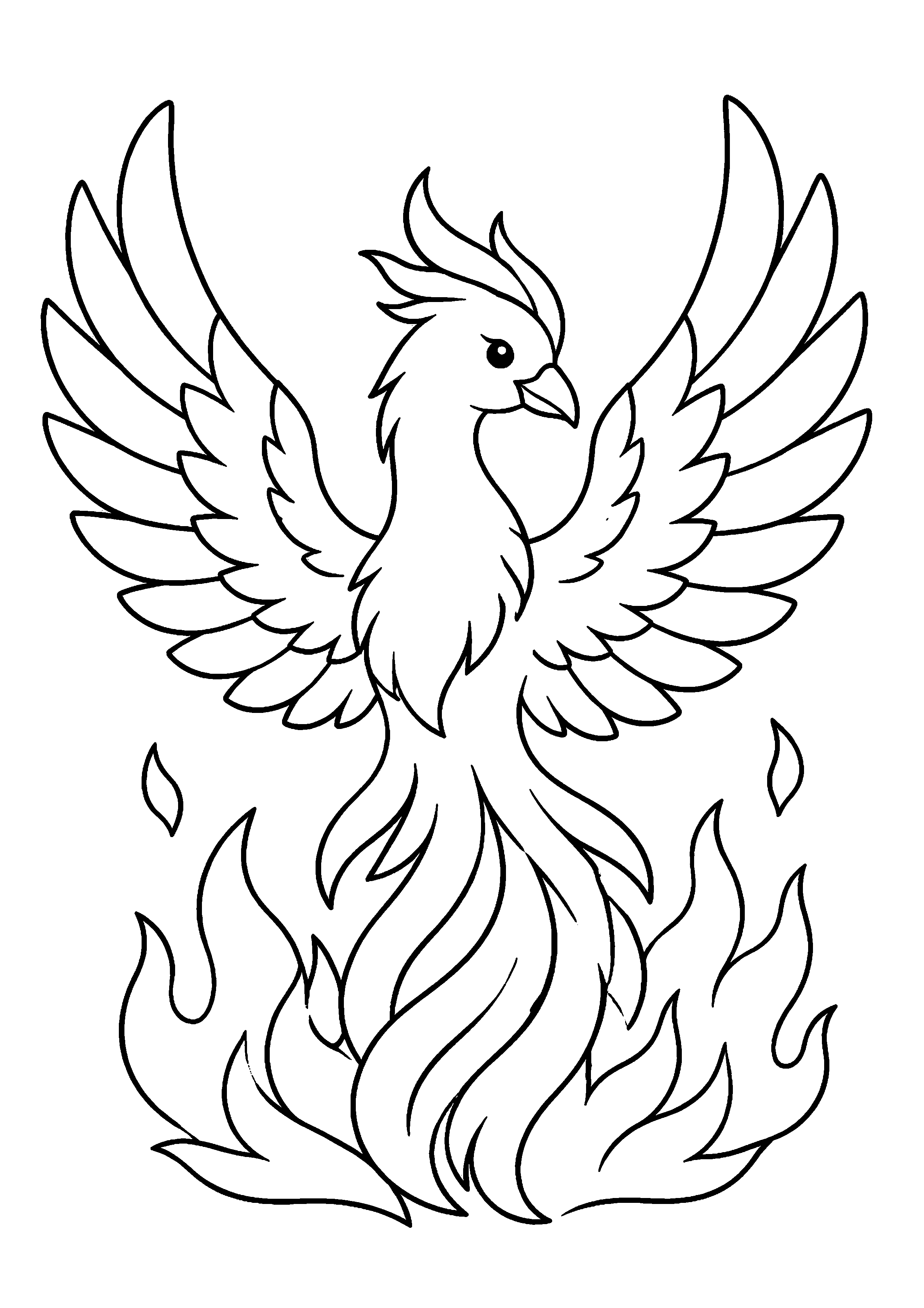 Coloriage Phénix à imprimer – dessin n°10