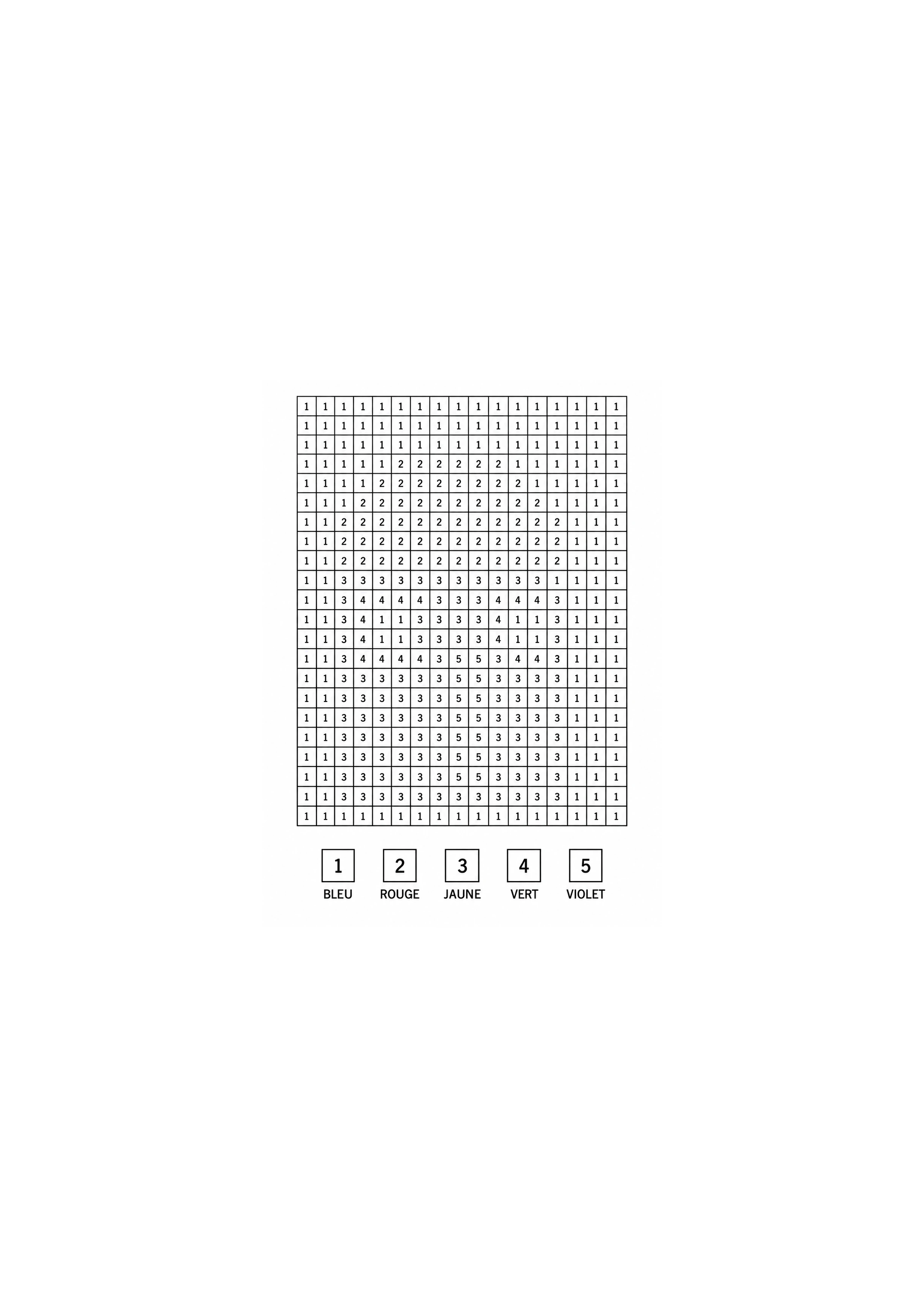 Coloriage maison pixel à imprimer