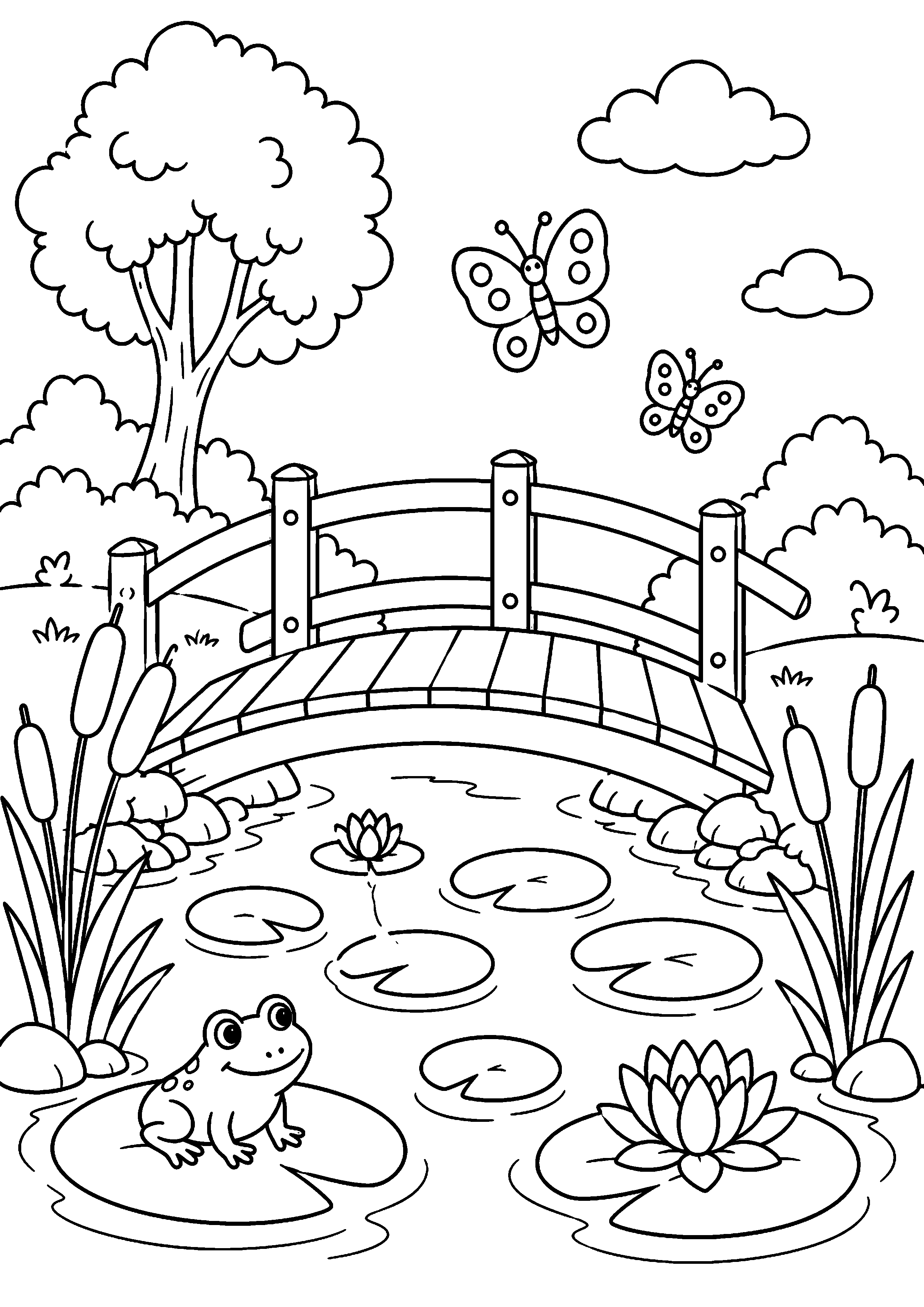 Coloriage pont à imprimer – dessin n°2