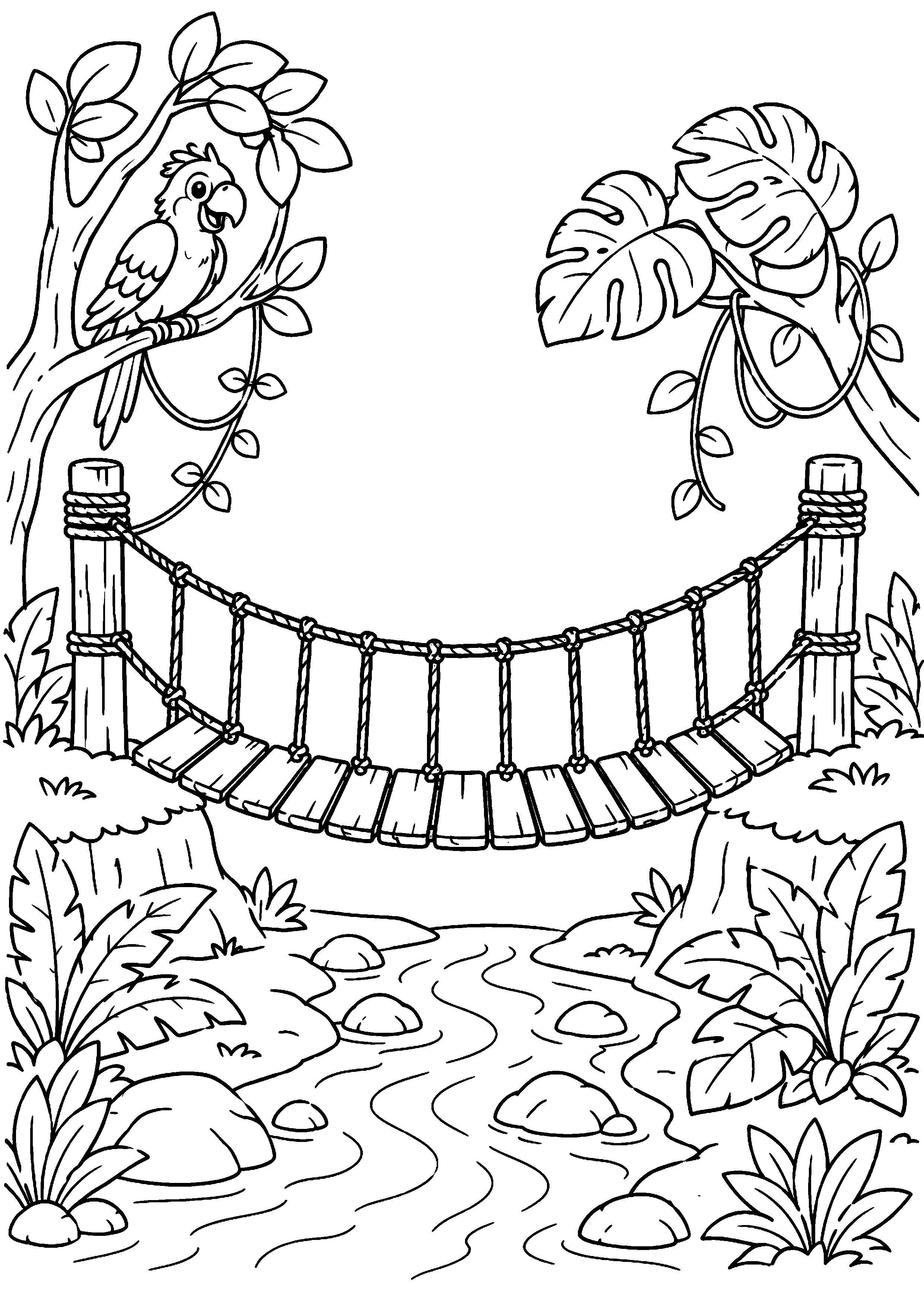 Coloriage pont à imprimer – dessin n°4