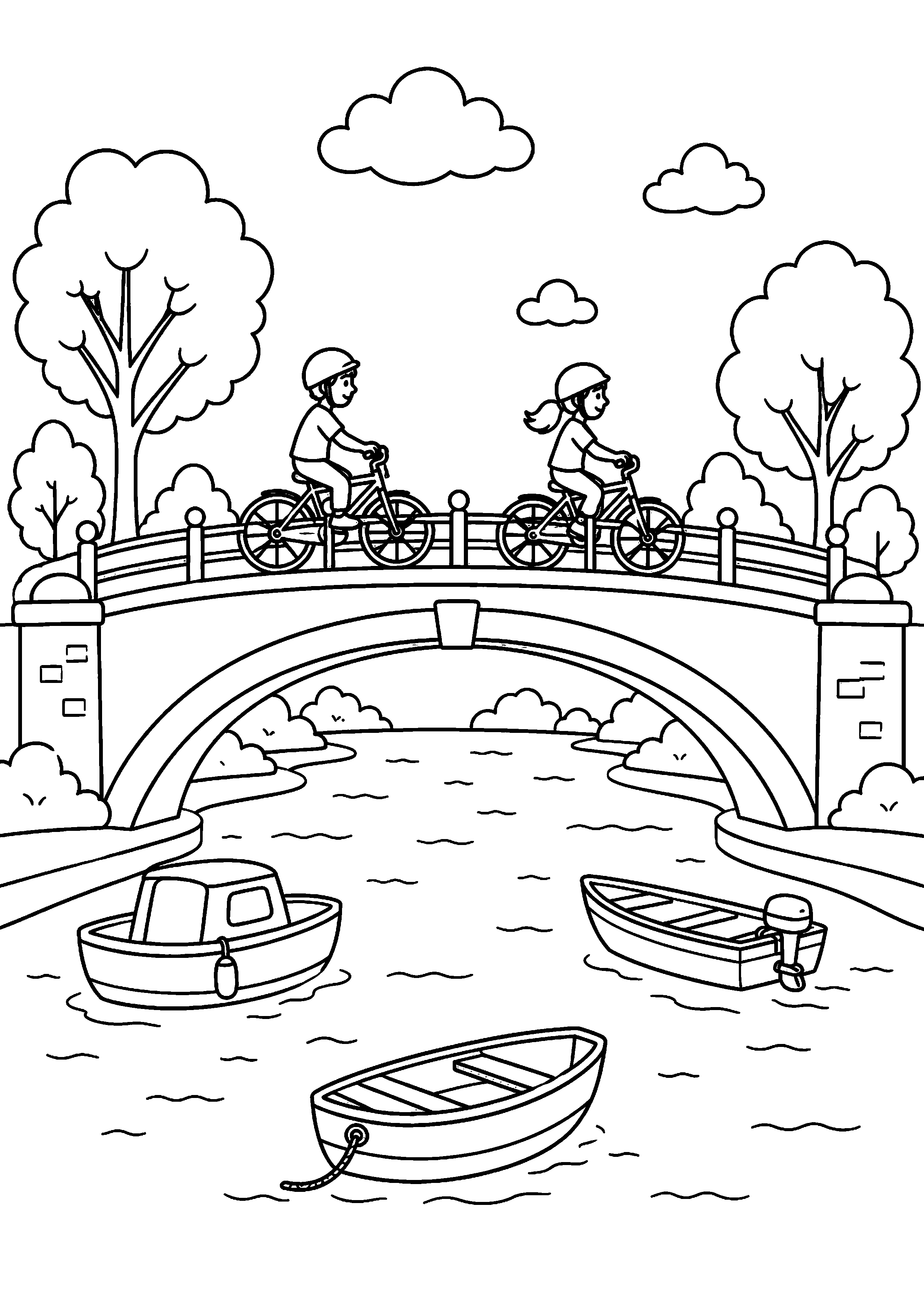Coloriage pont à imprimer – dessin n°5