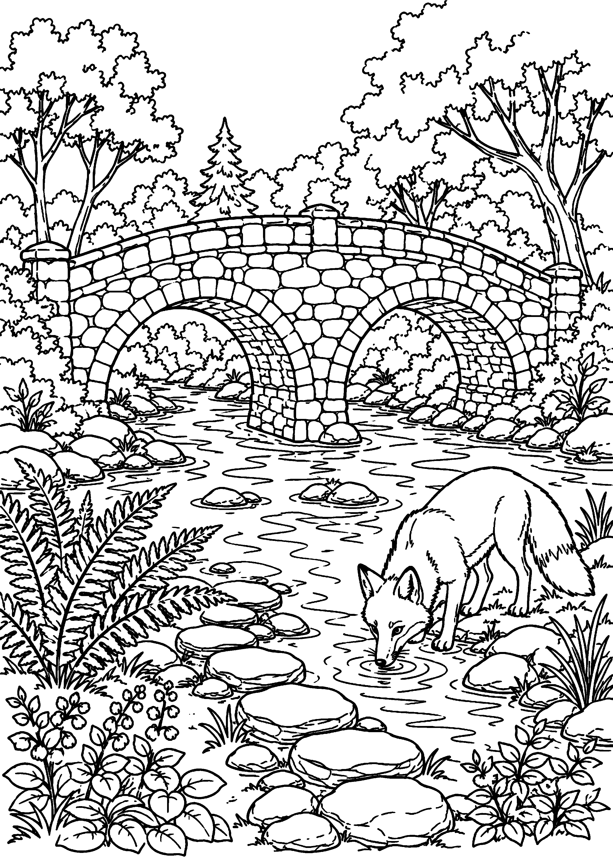 Coloriage pont à imprimer – dessin n°6