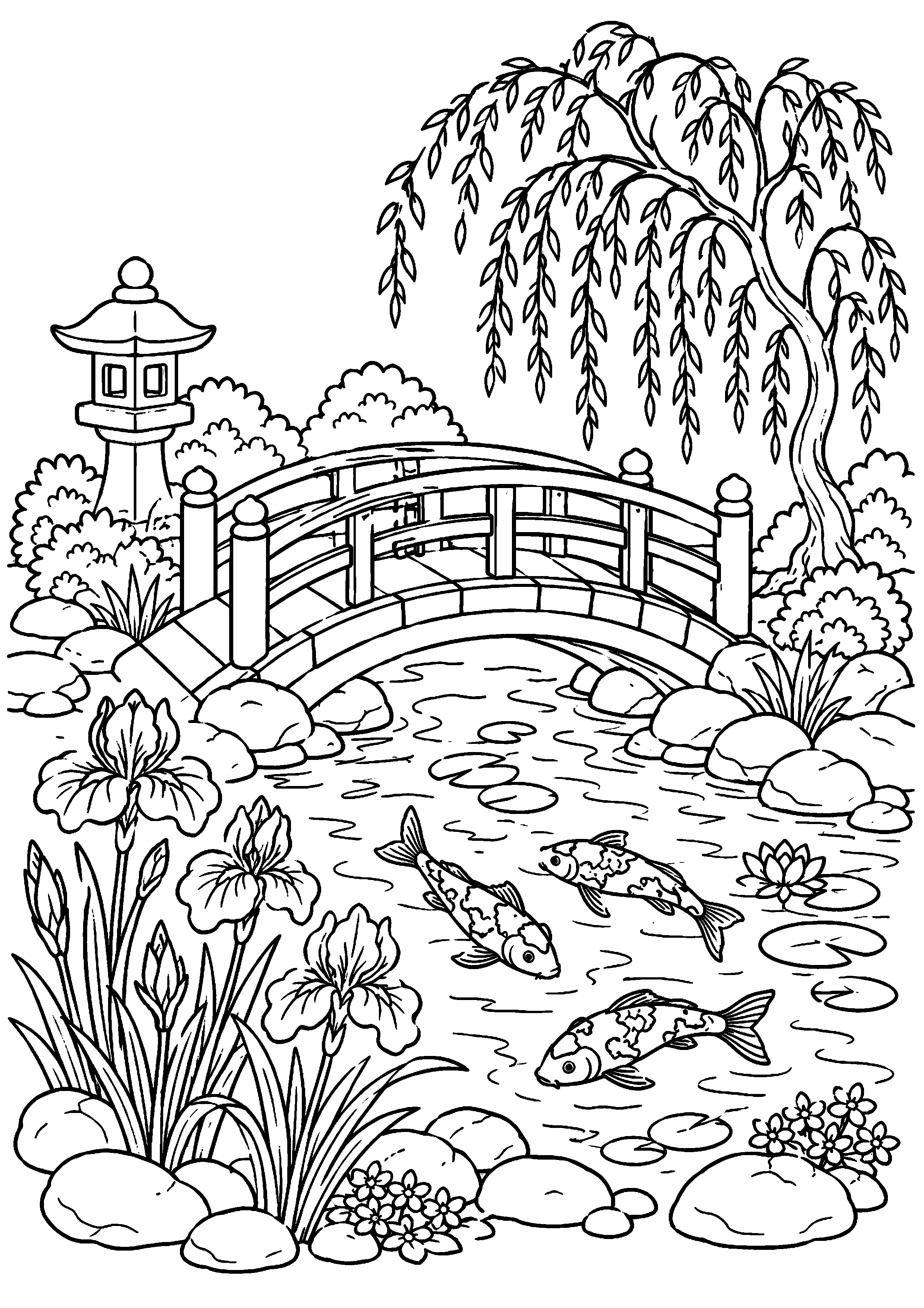 Coloriage pont à imprimer – dessin n°7