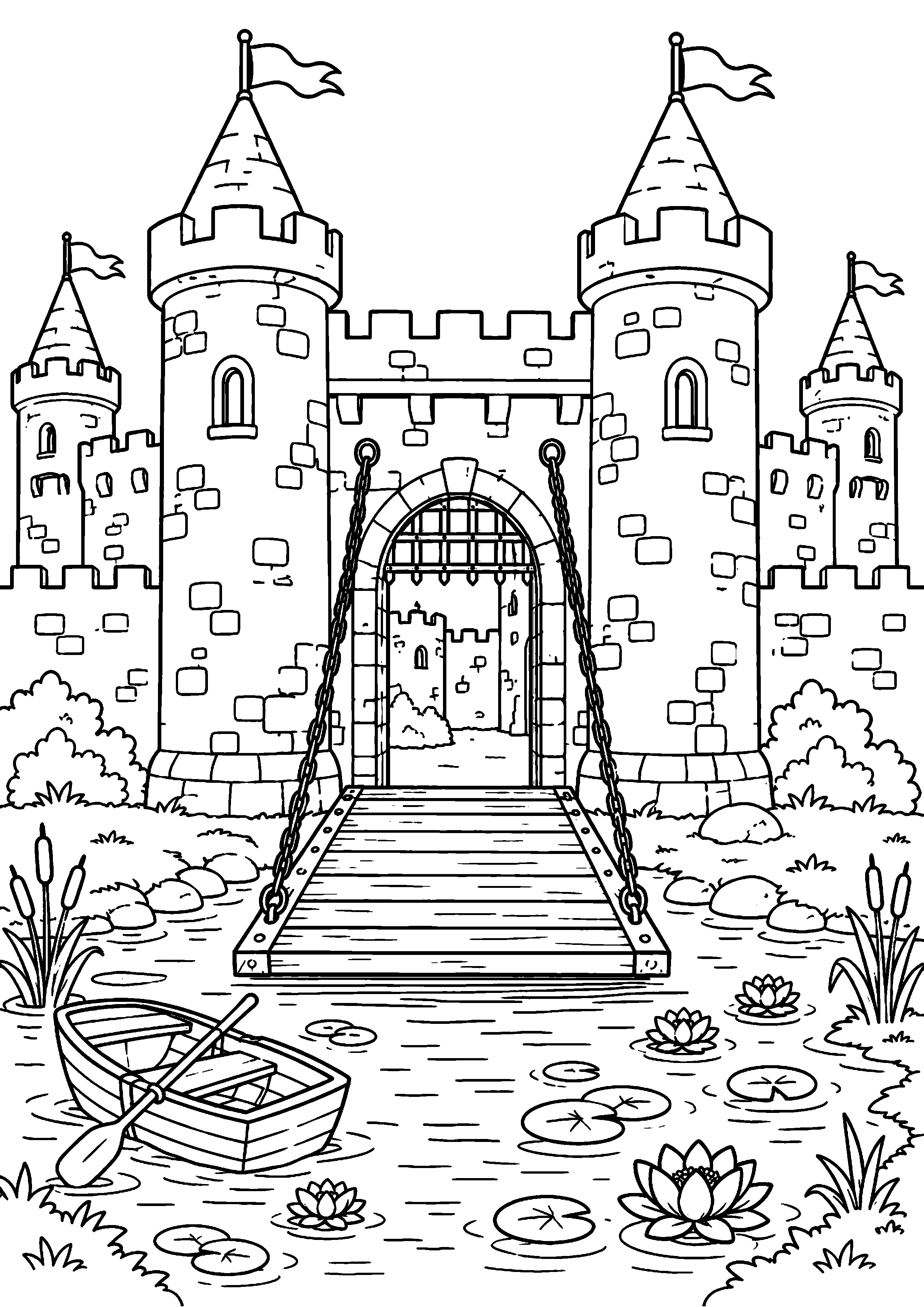 Coloriage pont à imprimer – dessin n°9