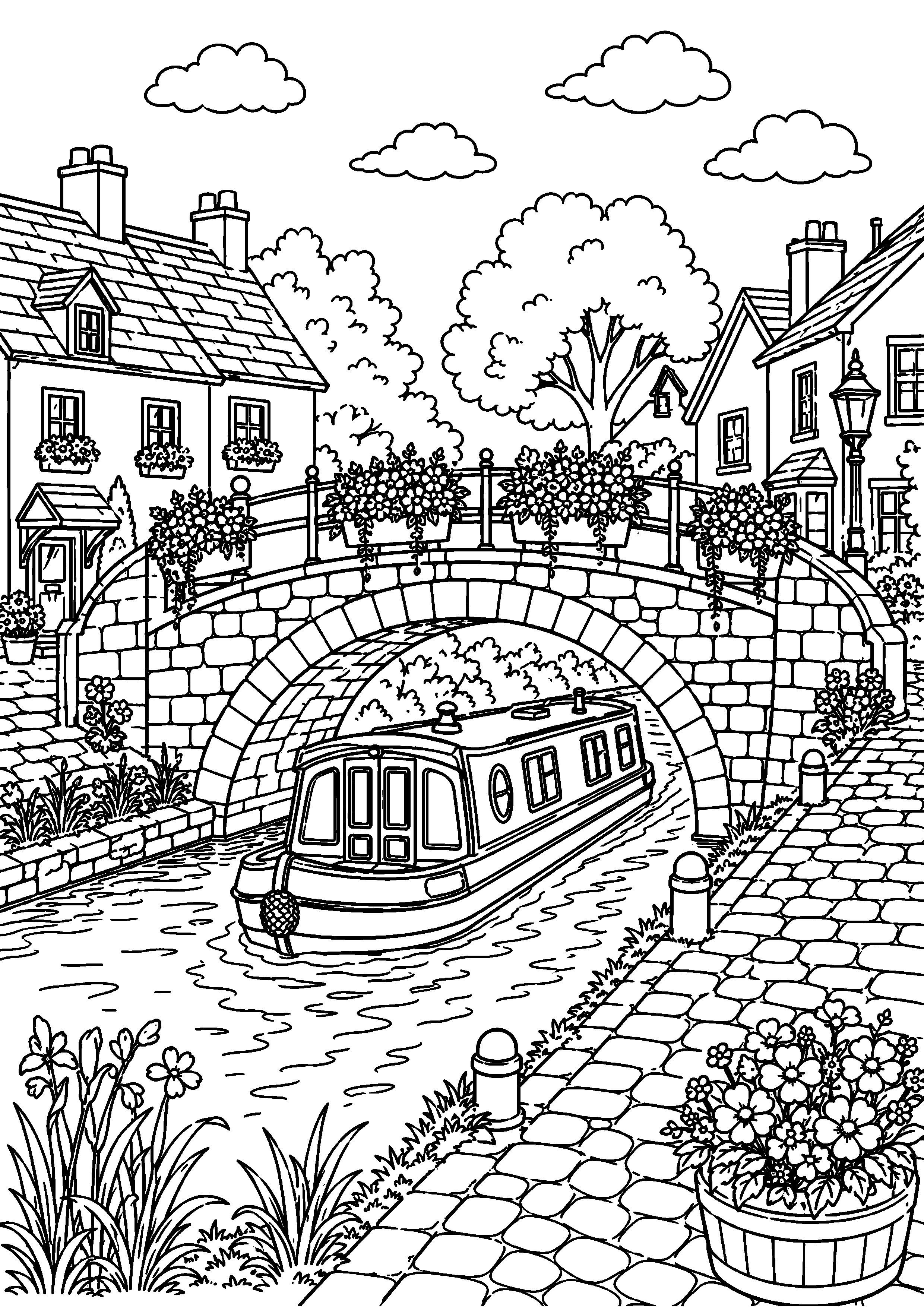 Coloriage pont à imprimer – dessin n°10