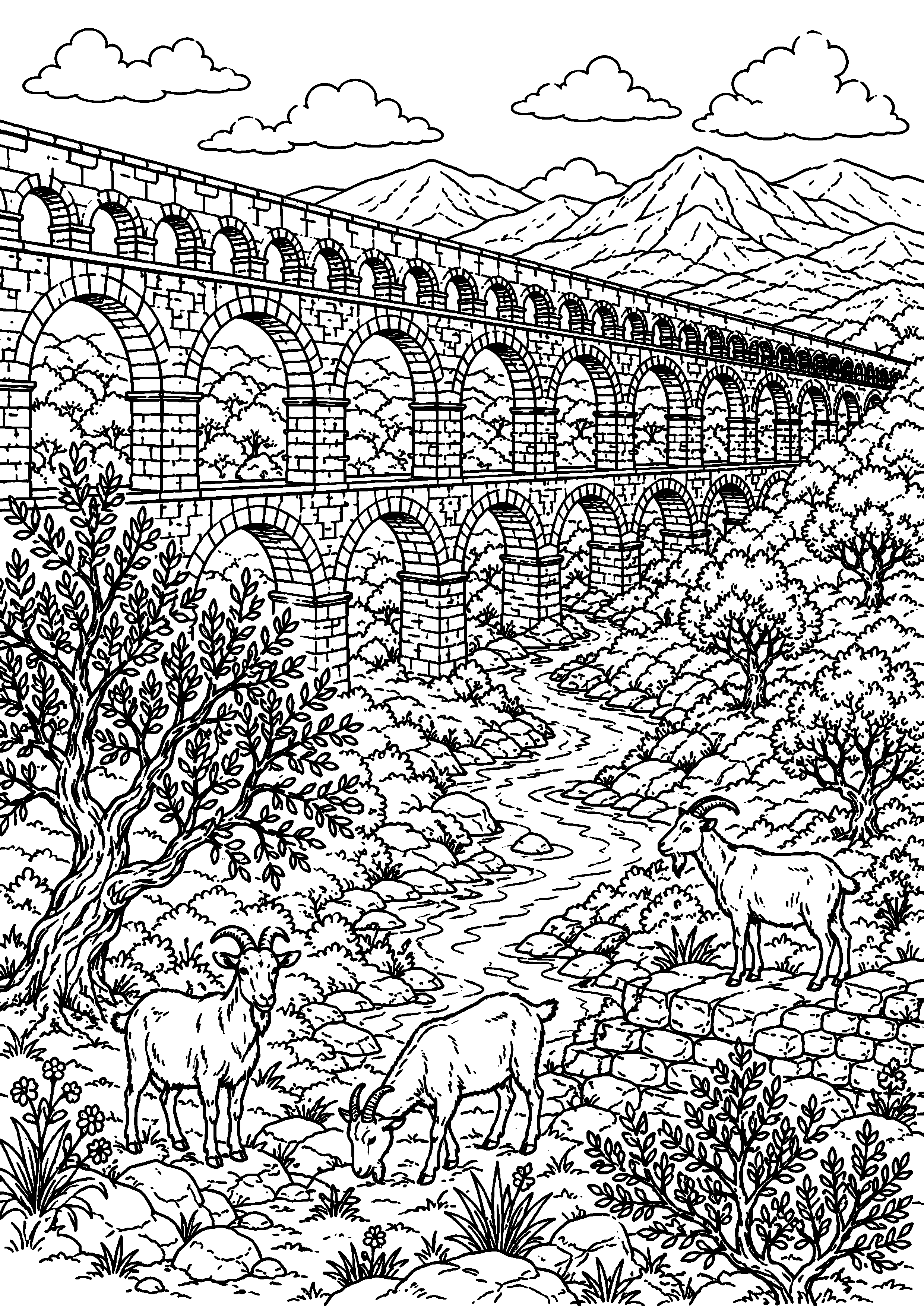 Coloriage pont à imprimer – dessin n°13