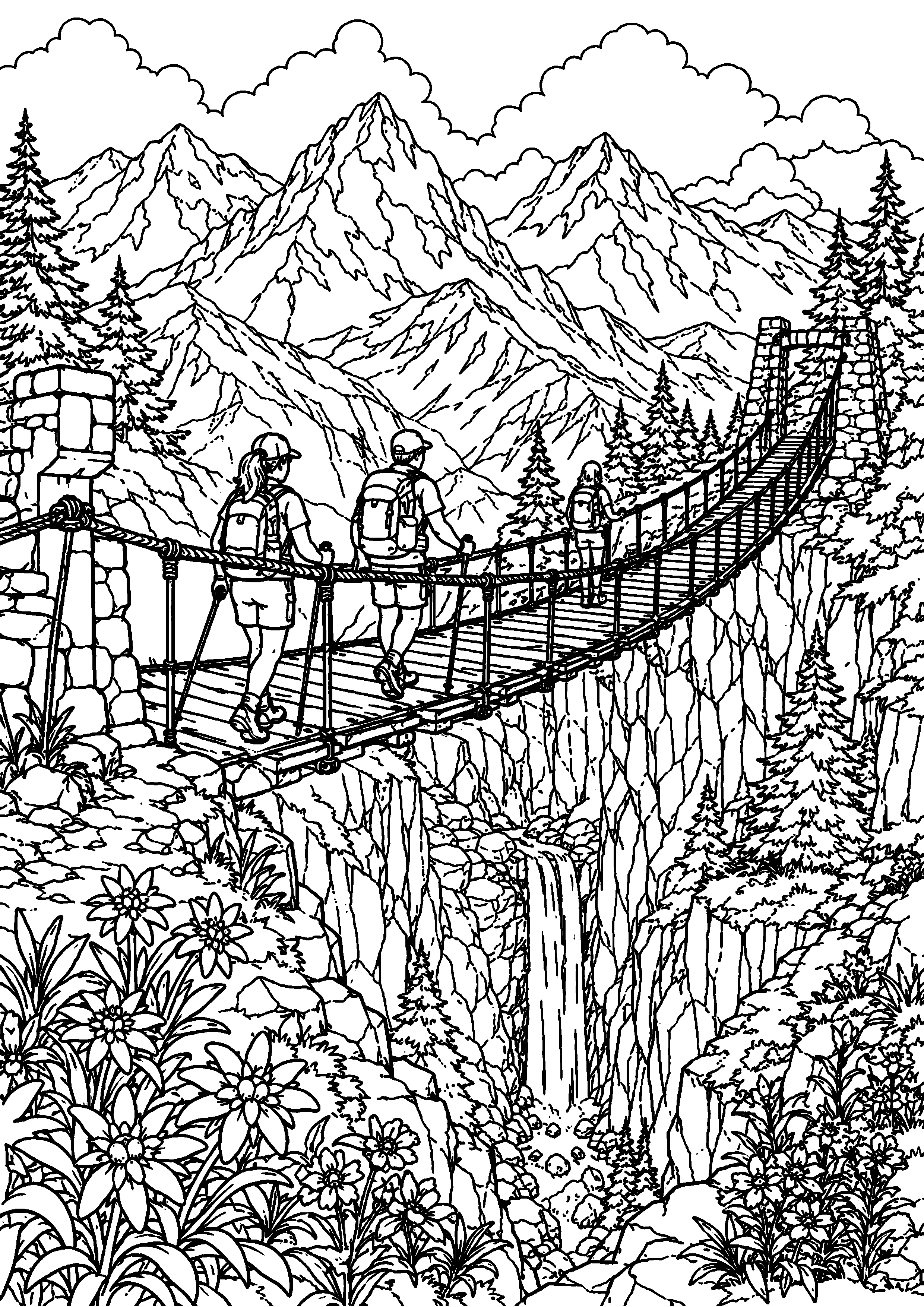 Coloriage pont à imprimer – dessin n°18