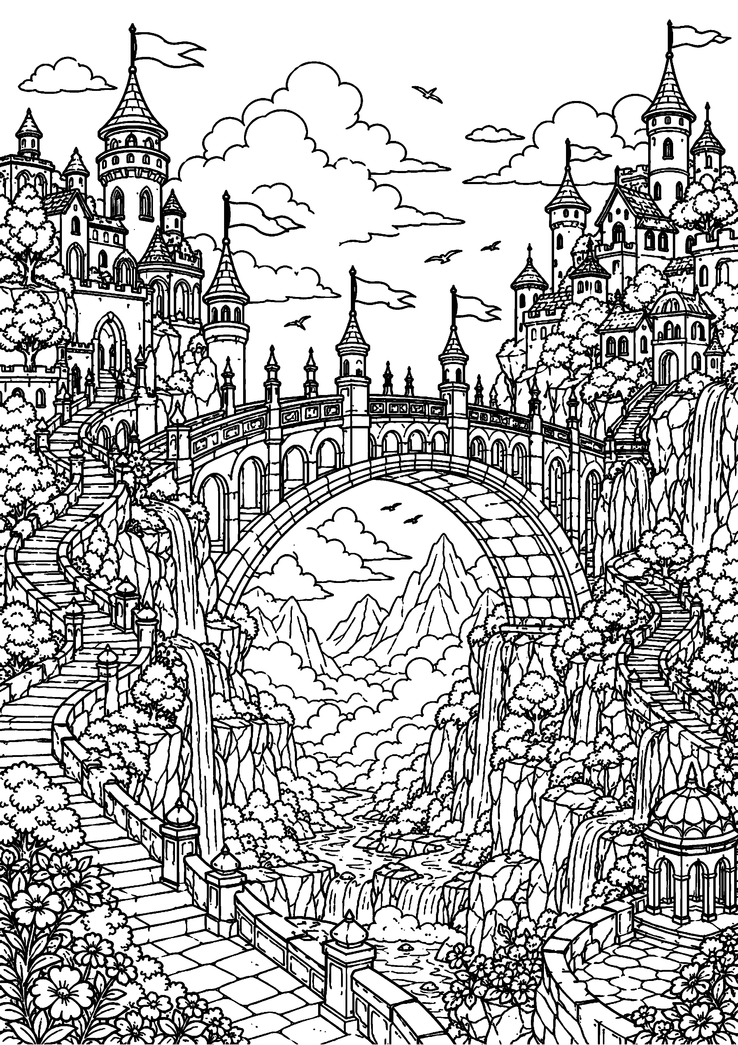 Coloriage pont à imprimer – dessin n°20