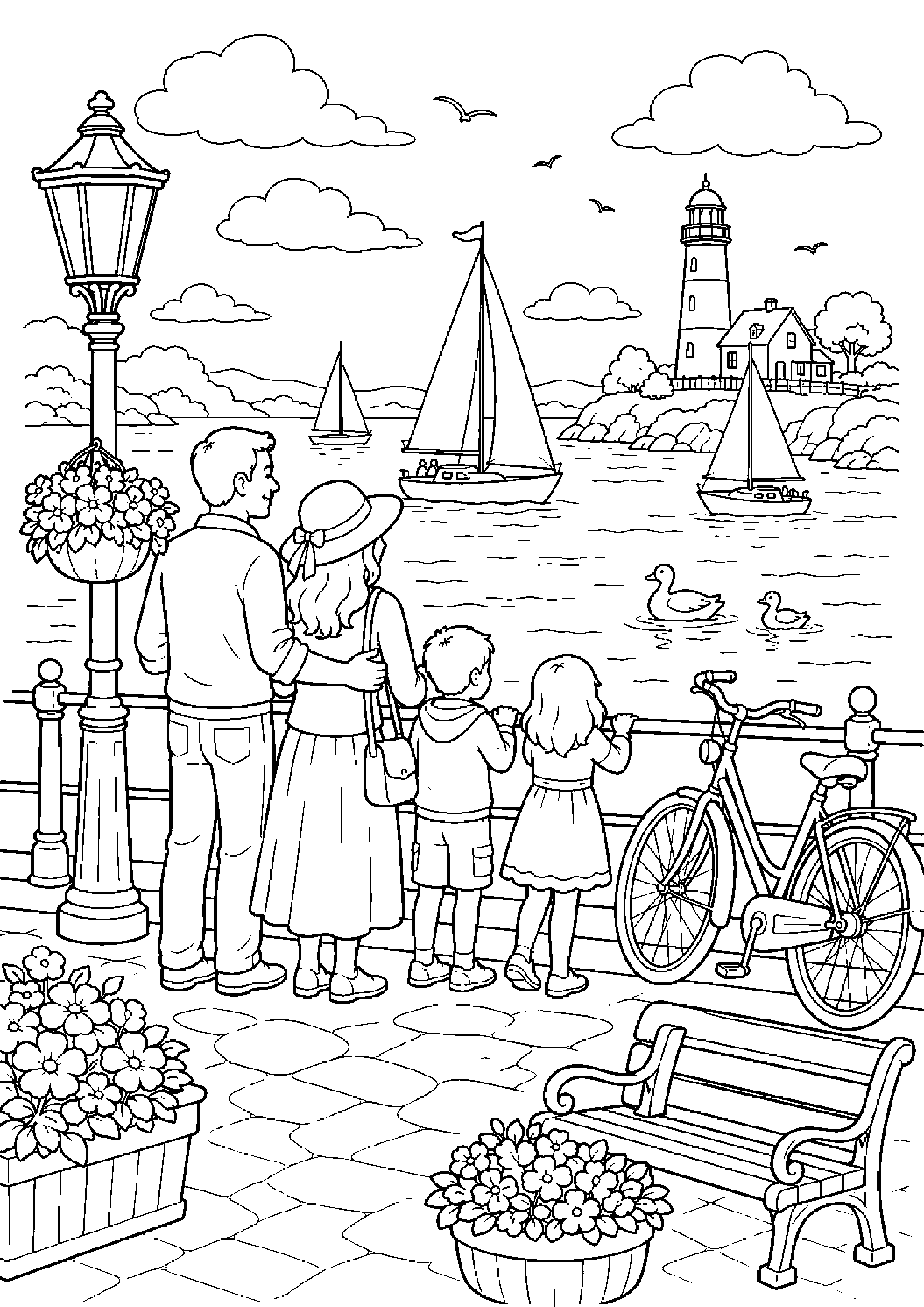 Coloriage port à imprimer – dessin n°17