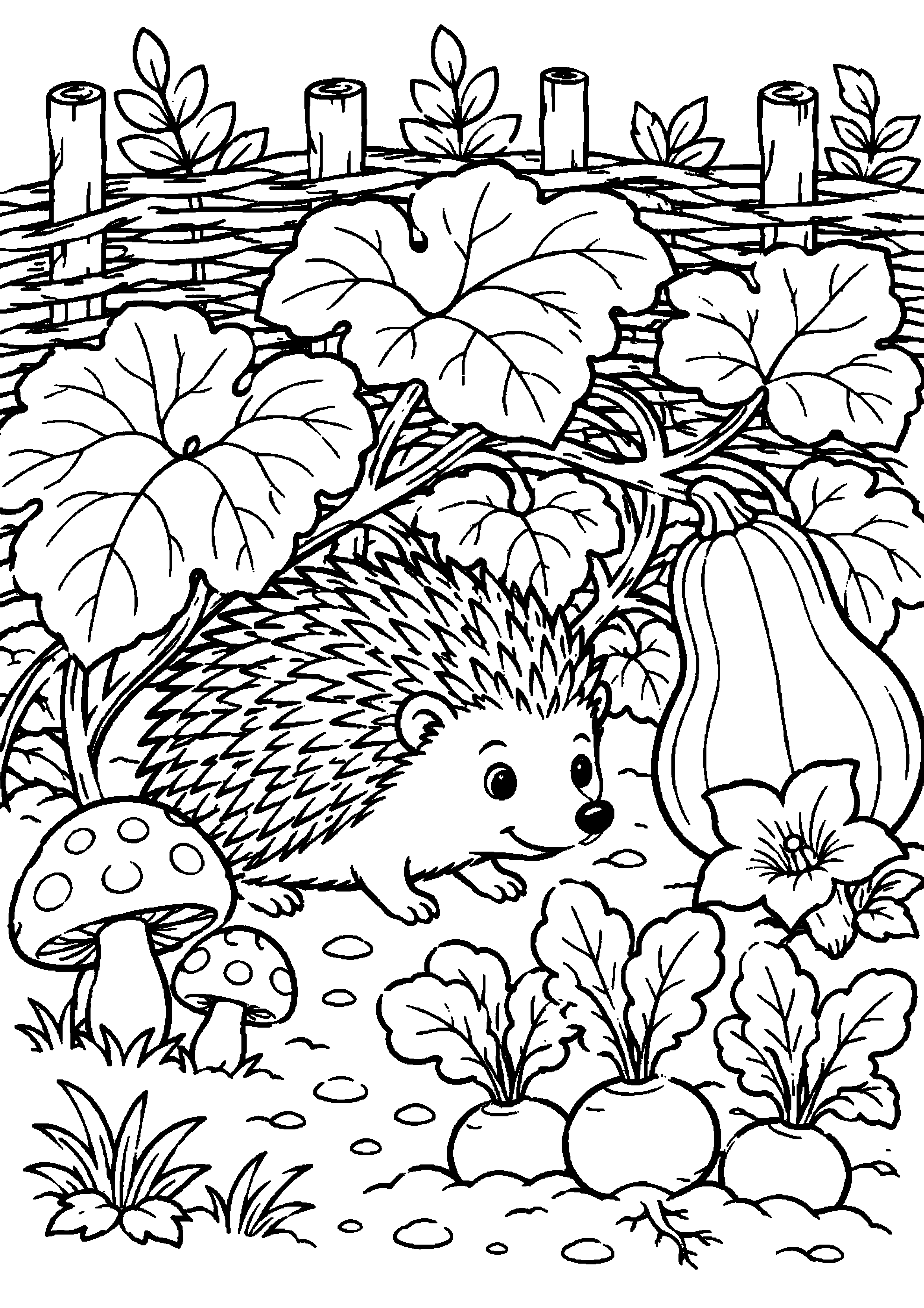 Coloriage potager à imprimer – dessin n°7