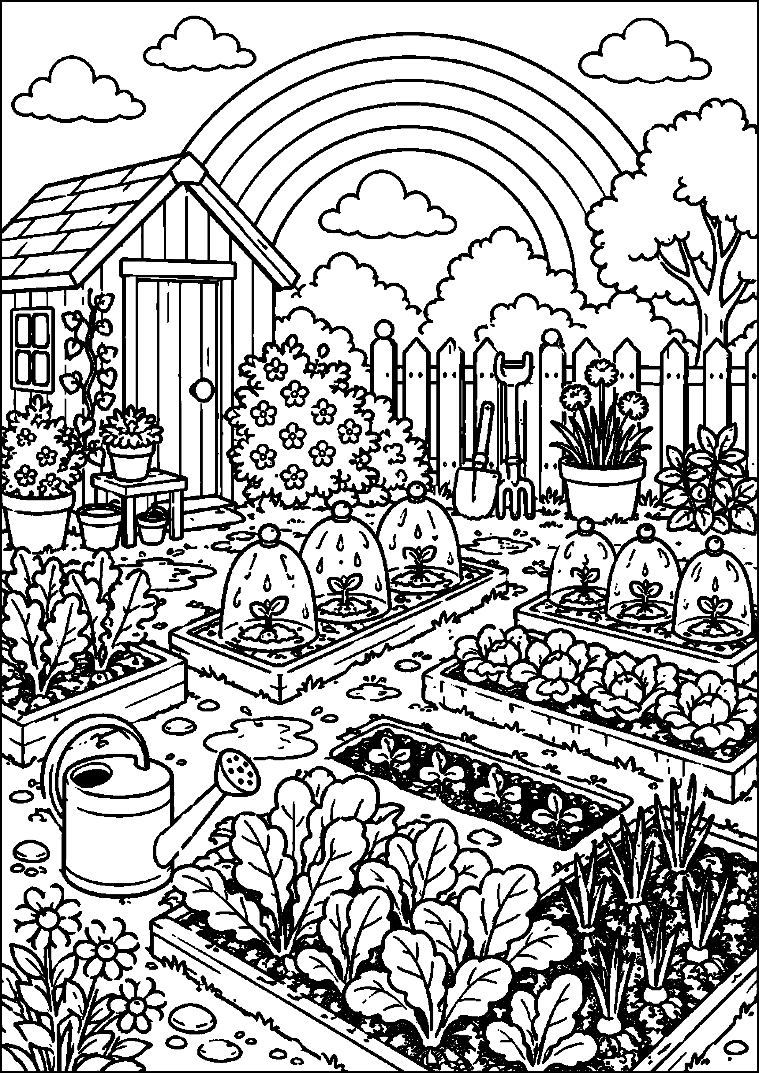 Coloriage potager à imprimer – dessin n°14