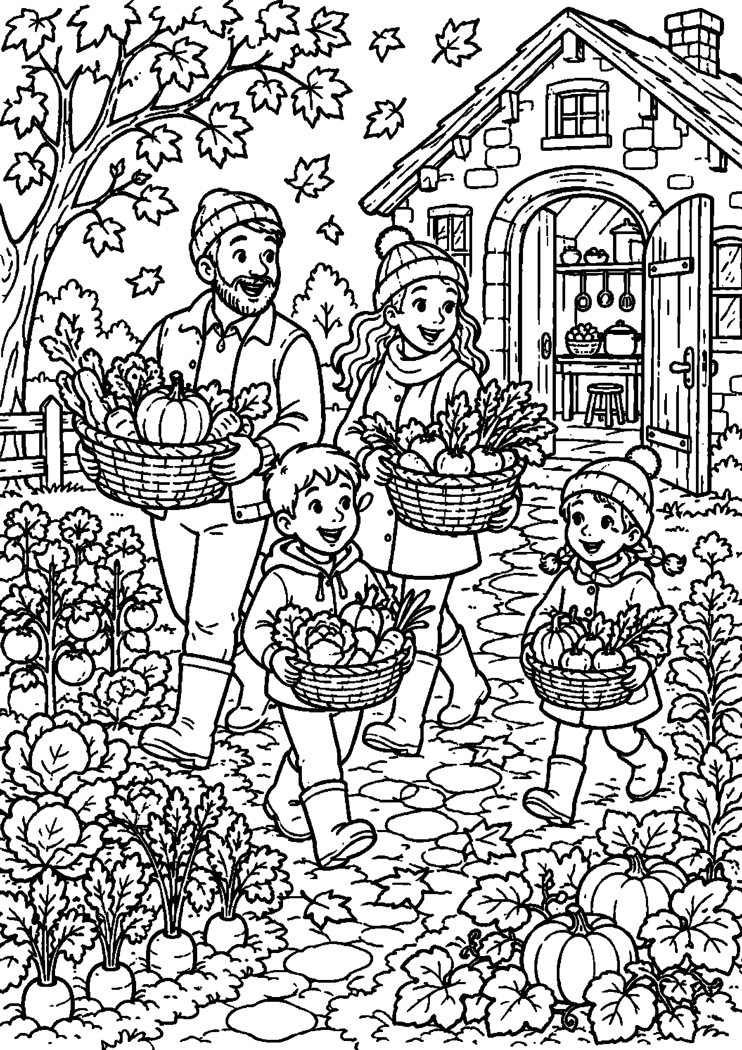 Coloriage potager à imprimer – dessin n°20