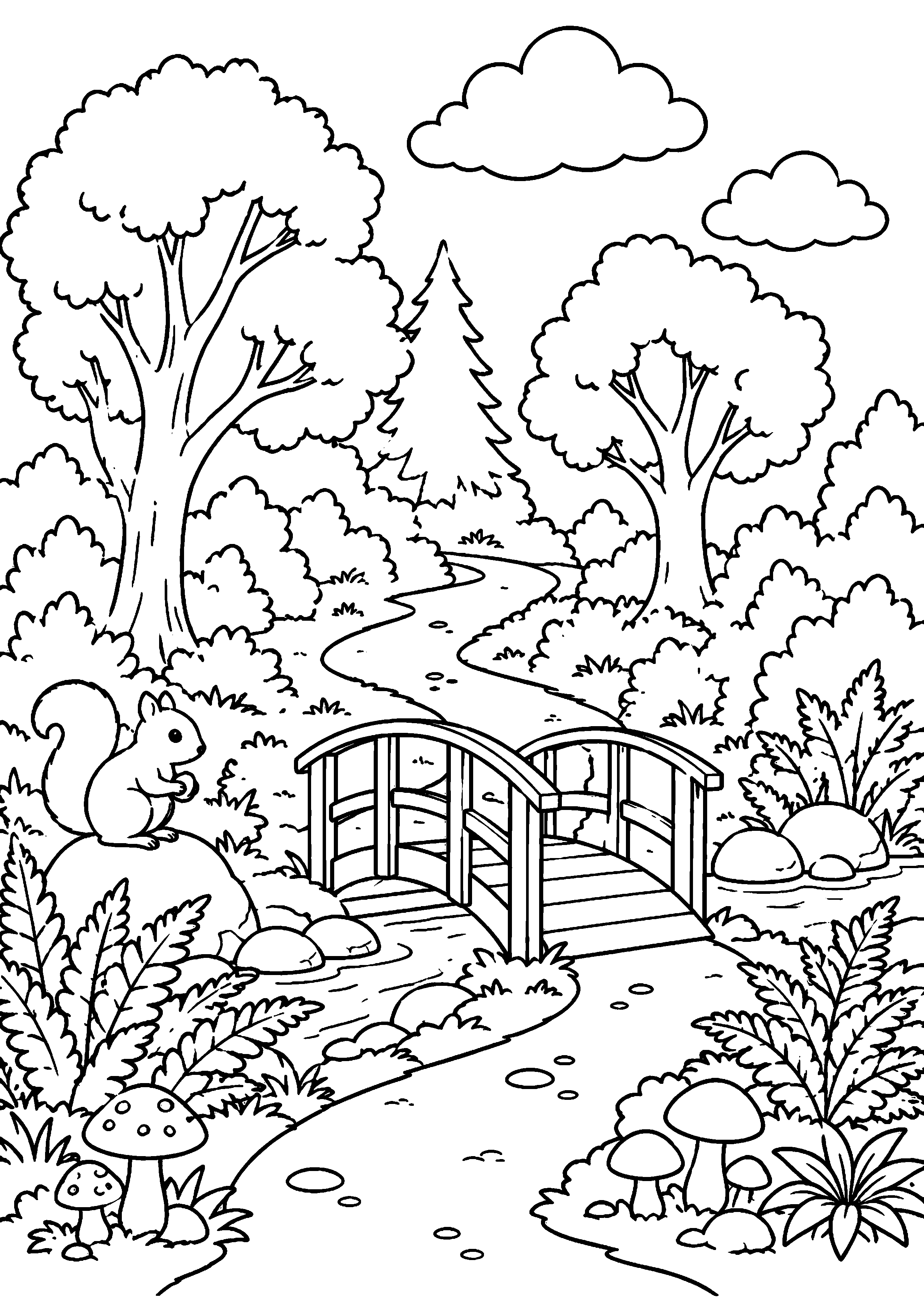 Coloriage randonnée à imprimer – dessin n°2
