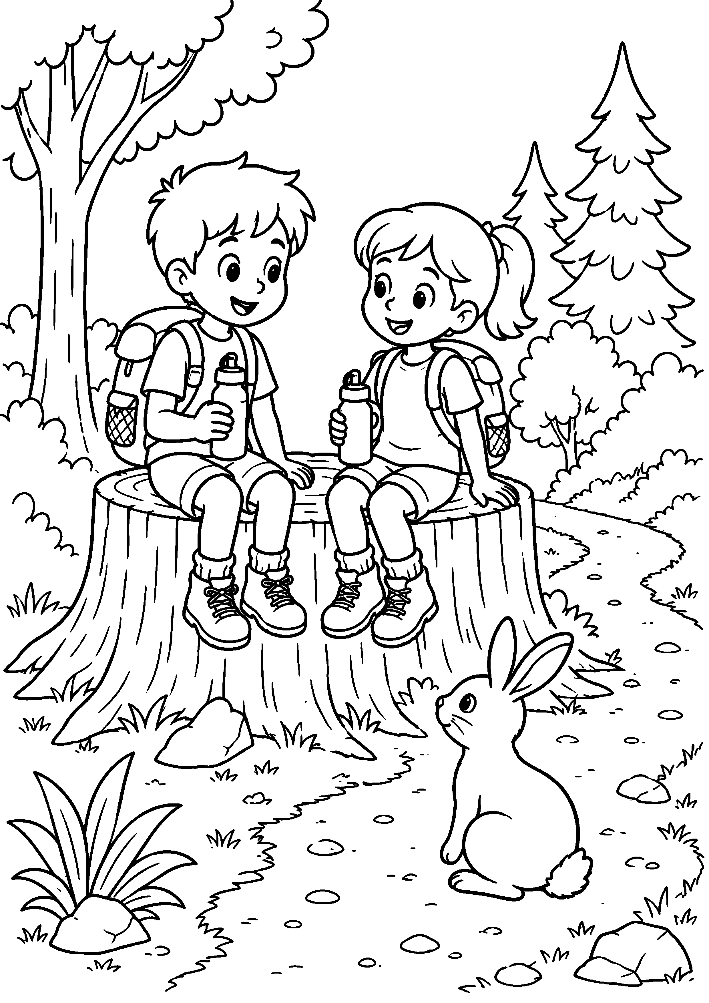 Coloriage randonnée à imprimer – dessin n°5