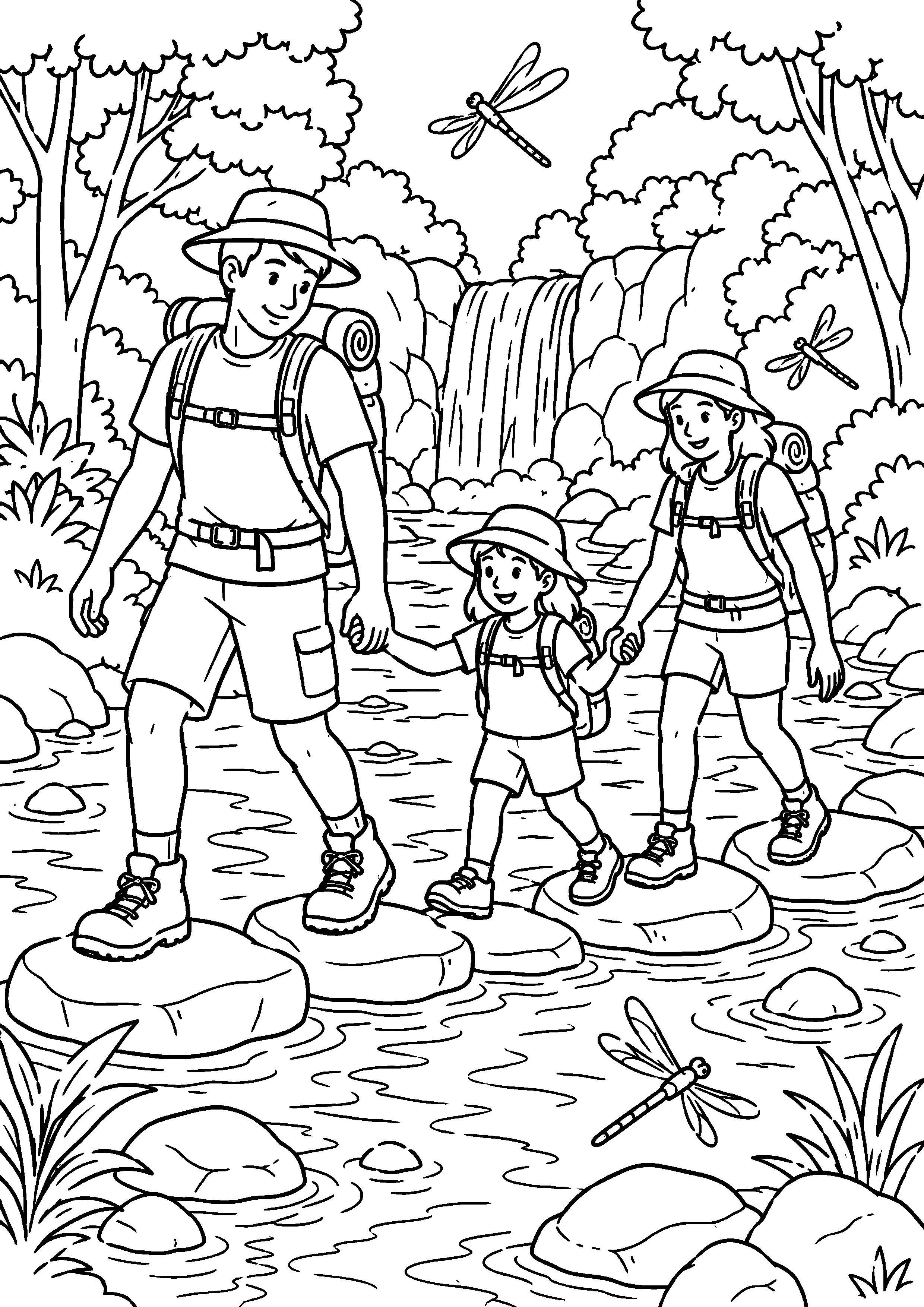 Coloriage randonnée à imprimer – dessin n°7