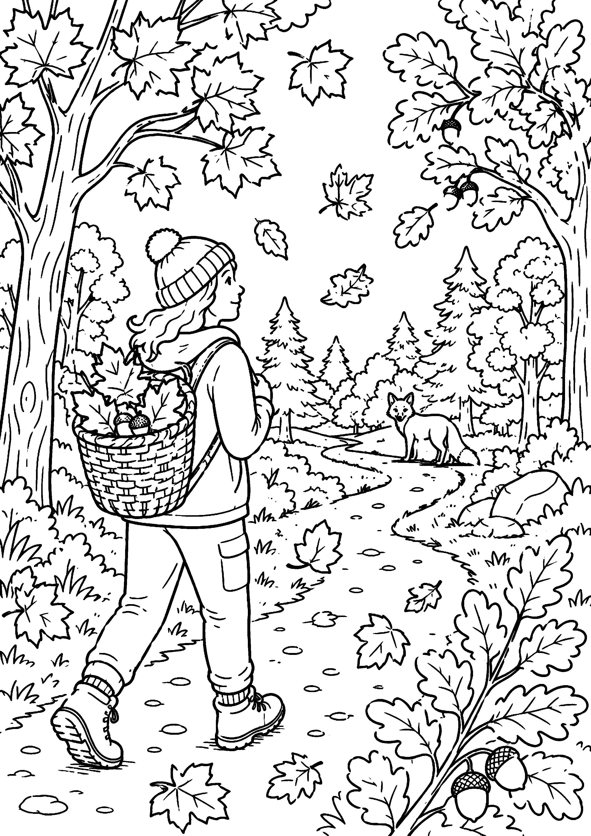 Coloriage randonnée à imprimer – dessin n°9