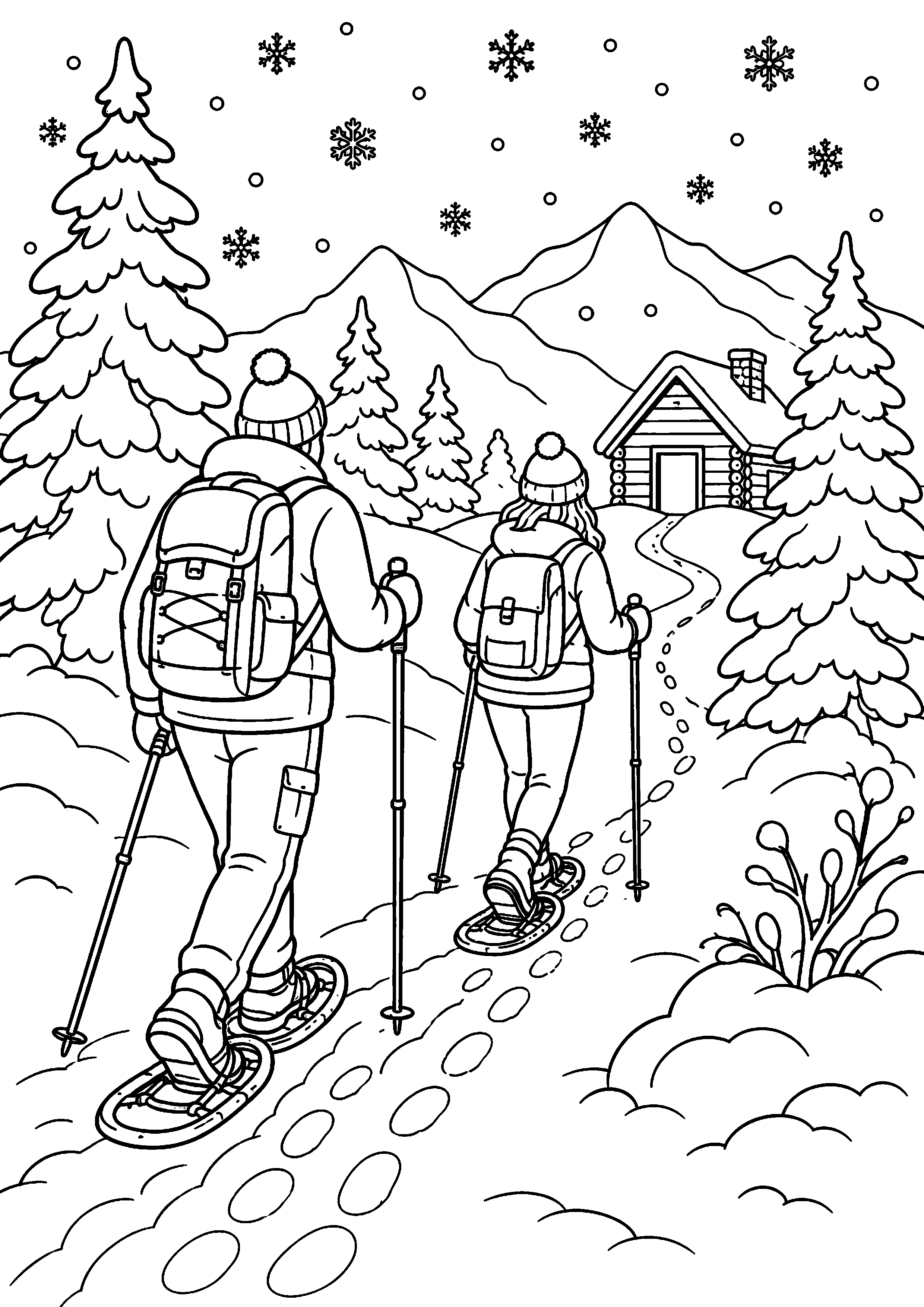Coloriage randonnée à imprimer – dessin n°10