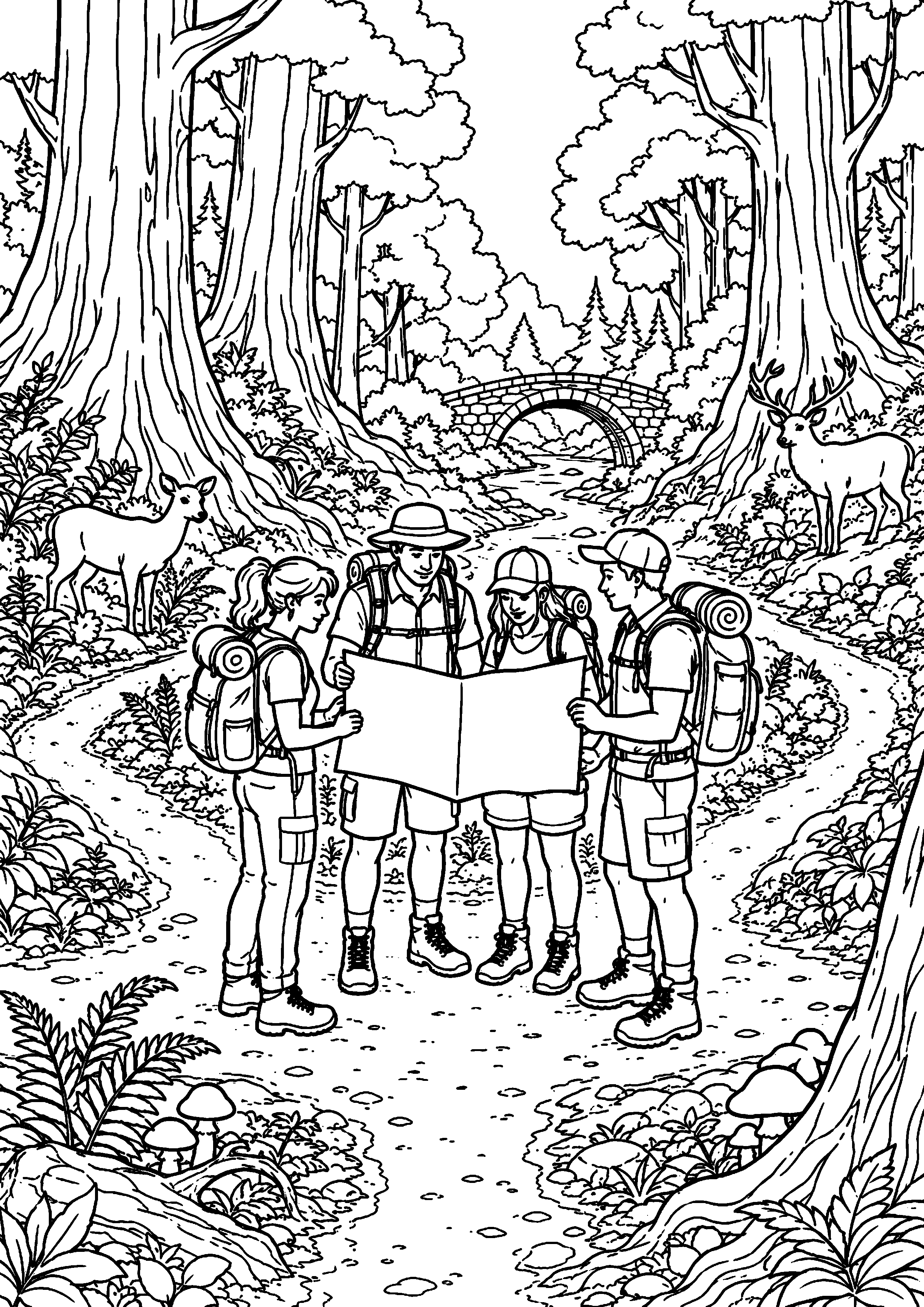 Coloriage randonnée à imprimer – dessin n°19
