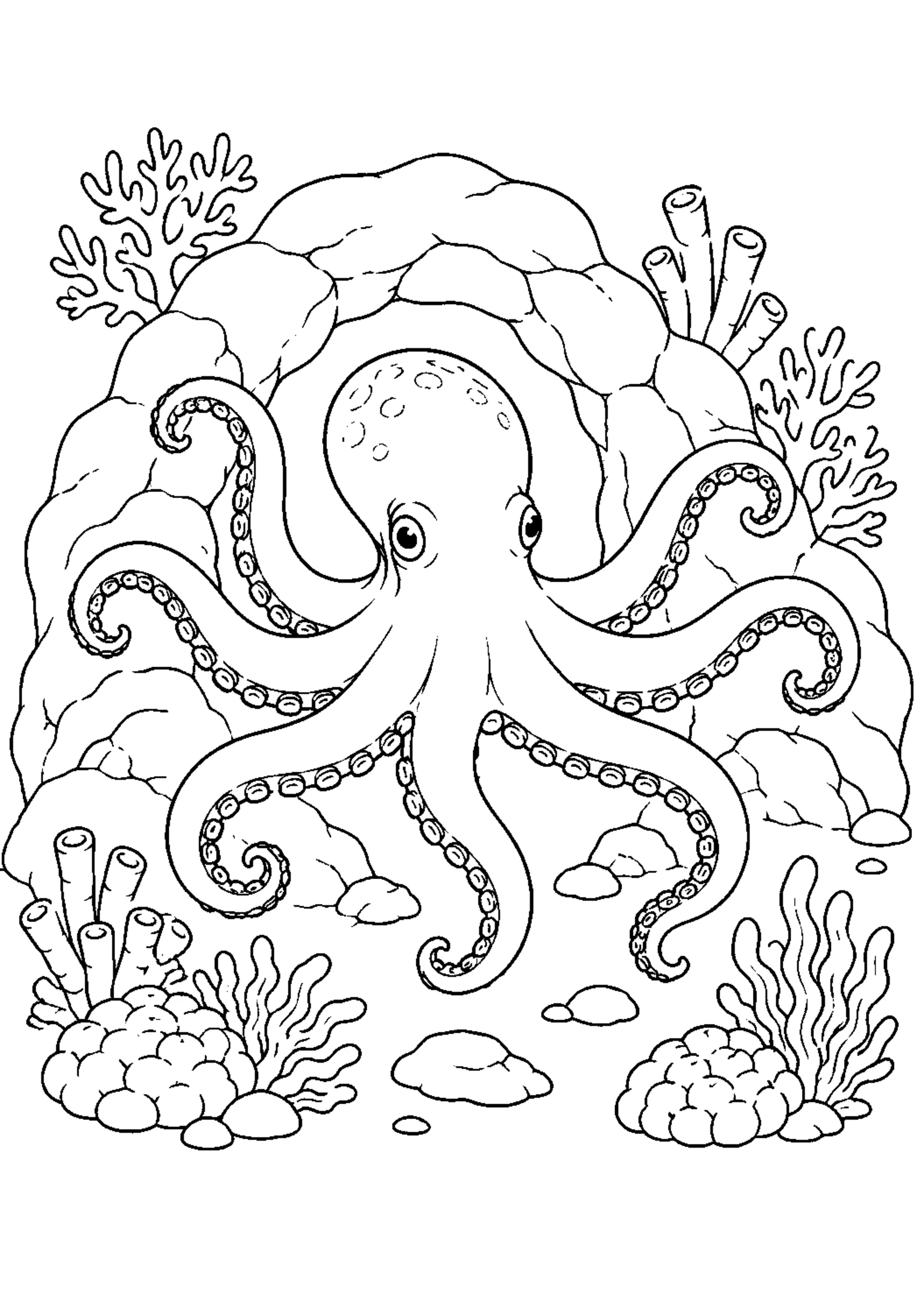 Coloriage Récif corallien à imprimer – dessin n°4
