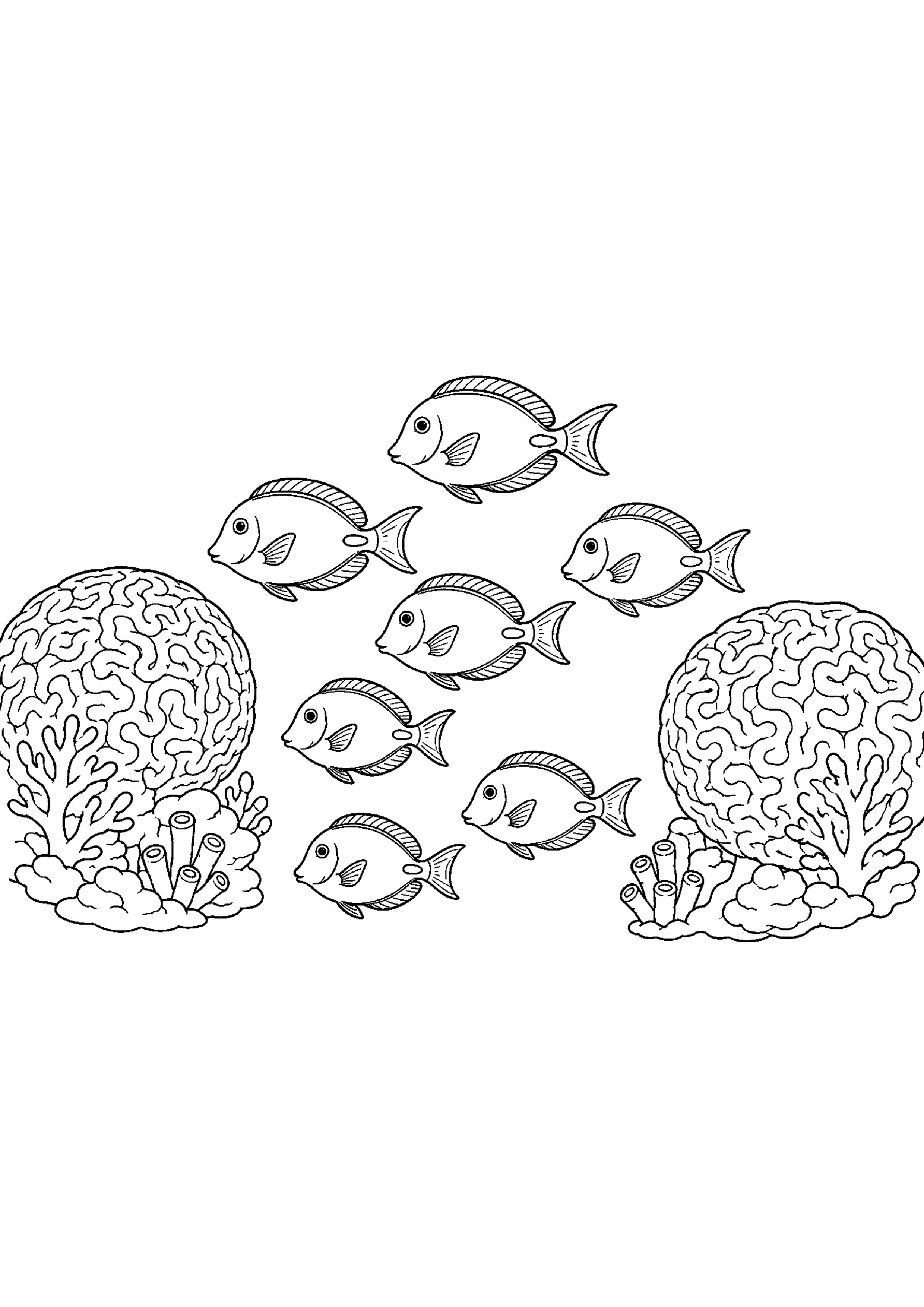 Coloriage Récif corallien à imprimer – dessin n°6