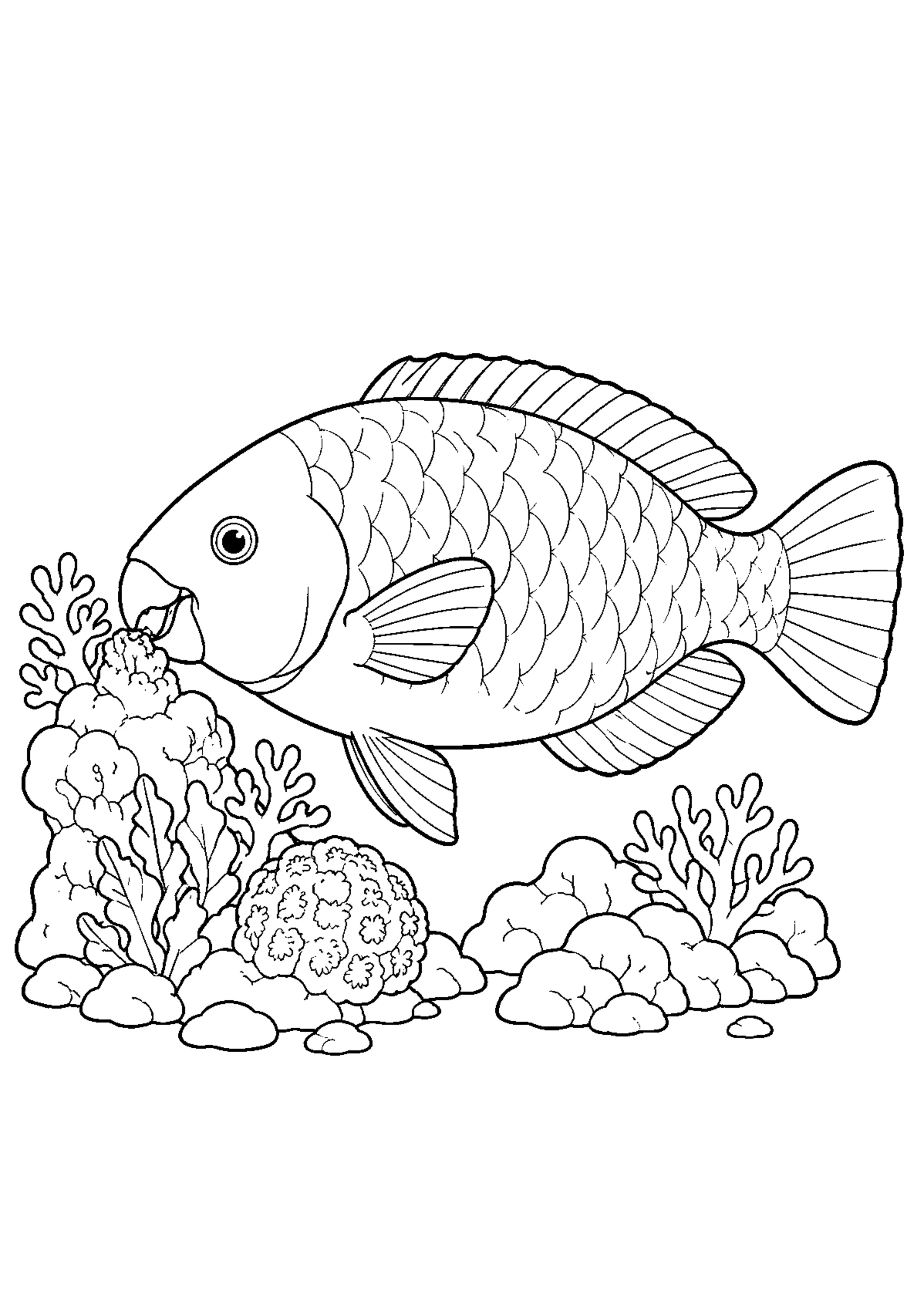 Coloriage Récif corallien à imprimer – dessin n°7