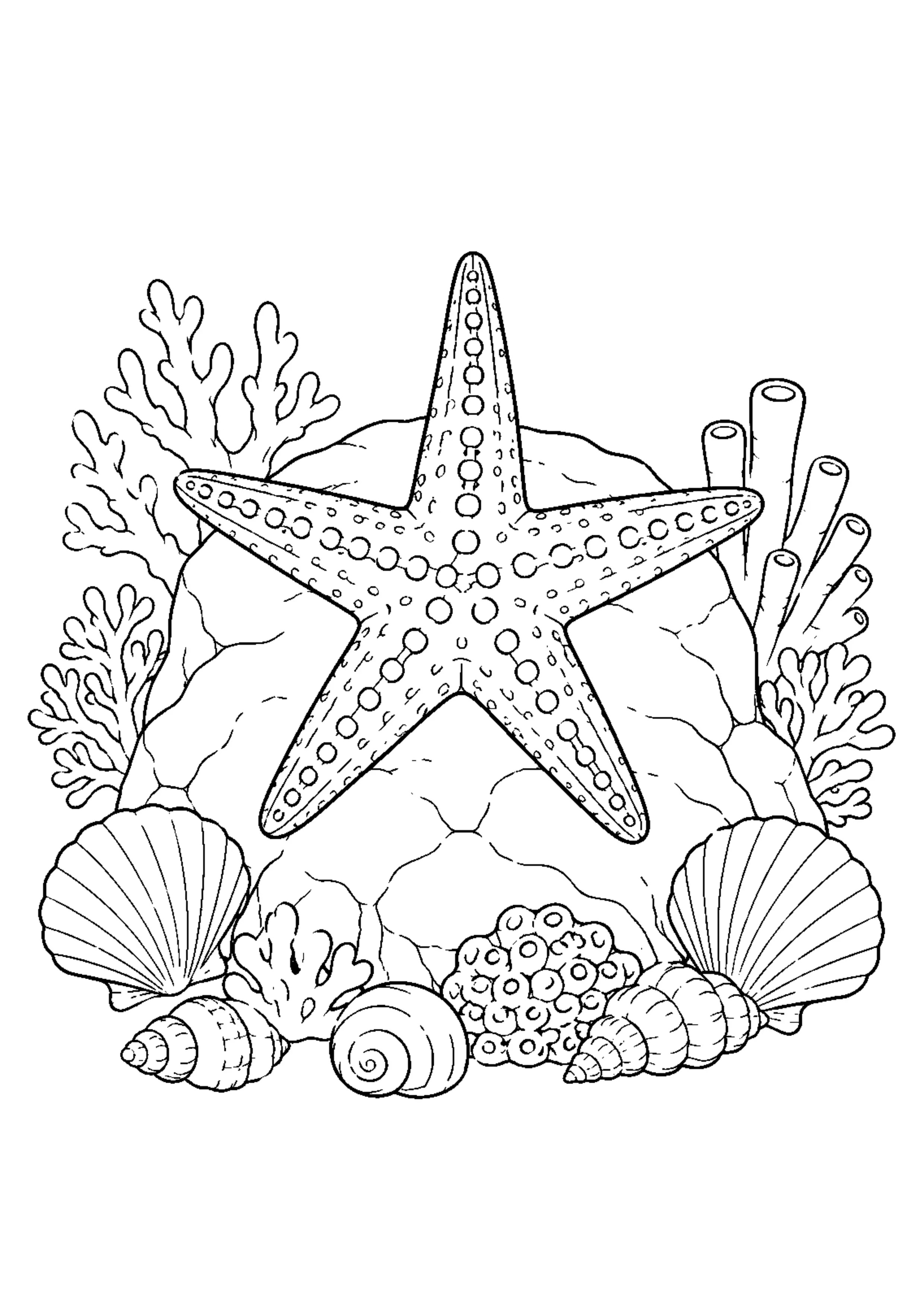 Coloriage Récif corallien à imprimer – dessin n°11
