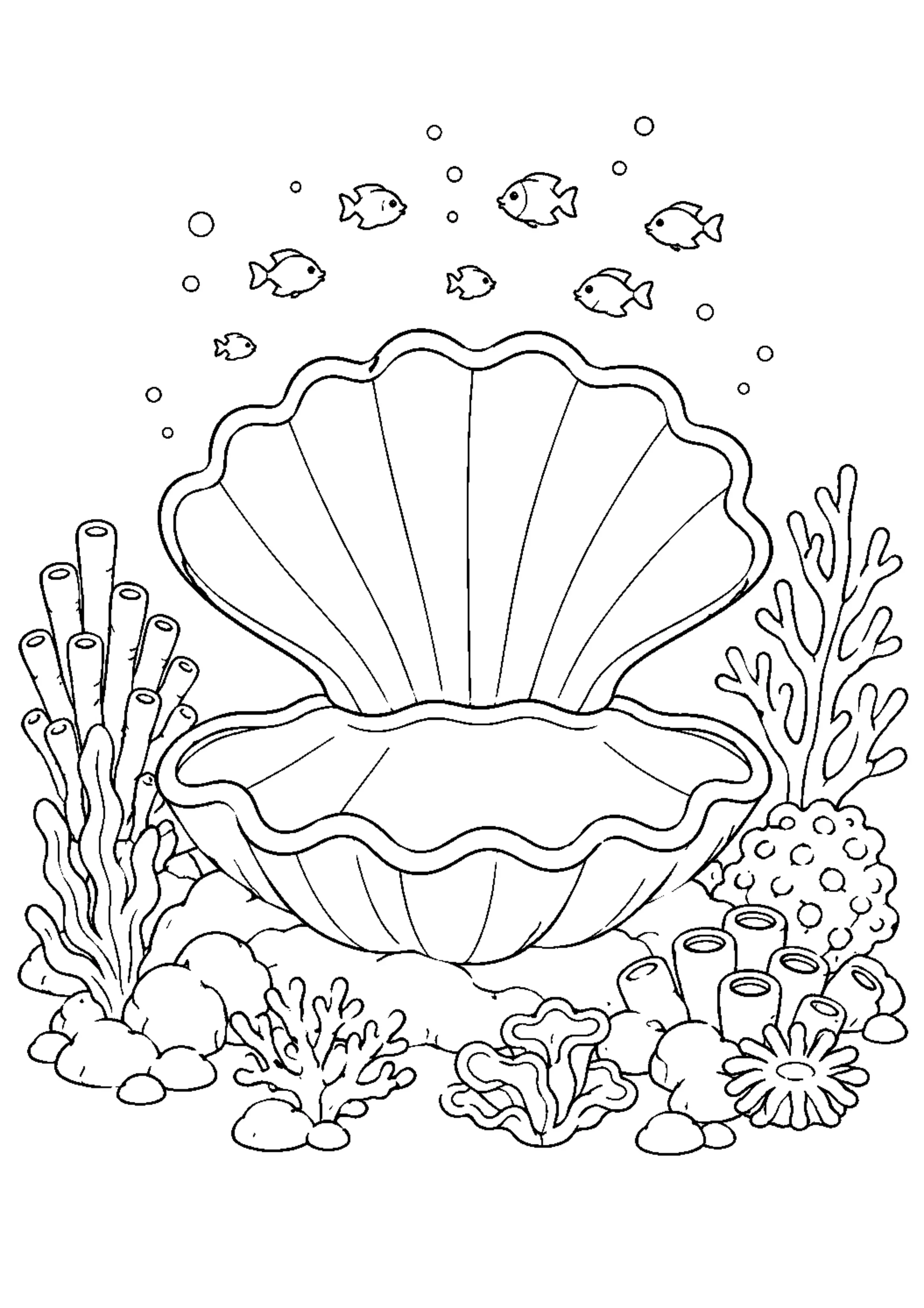Coloriage Récif corallien à imprimer – dessin n°15