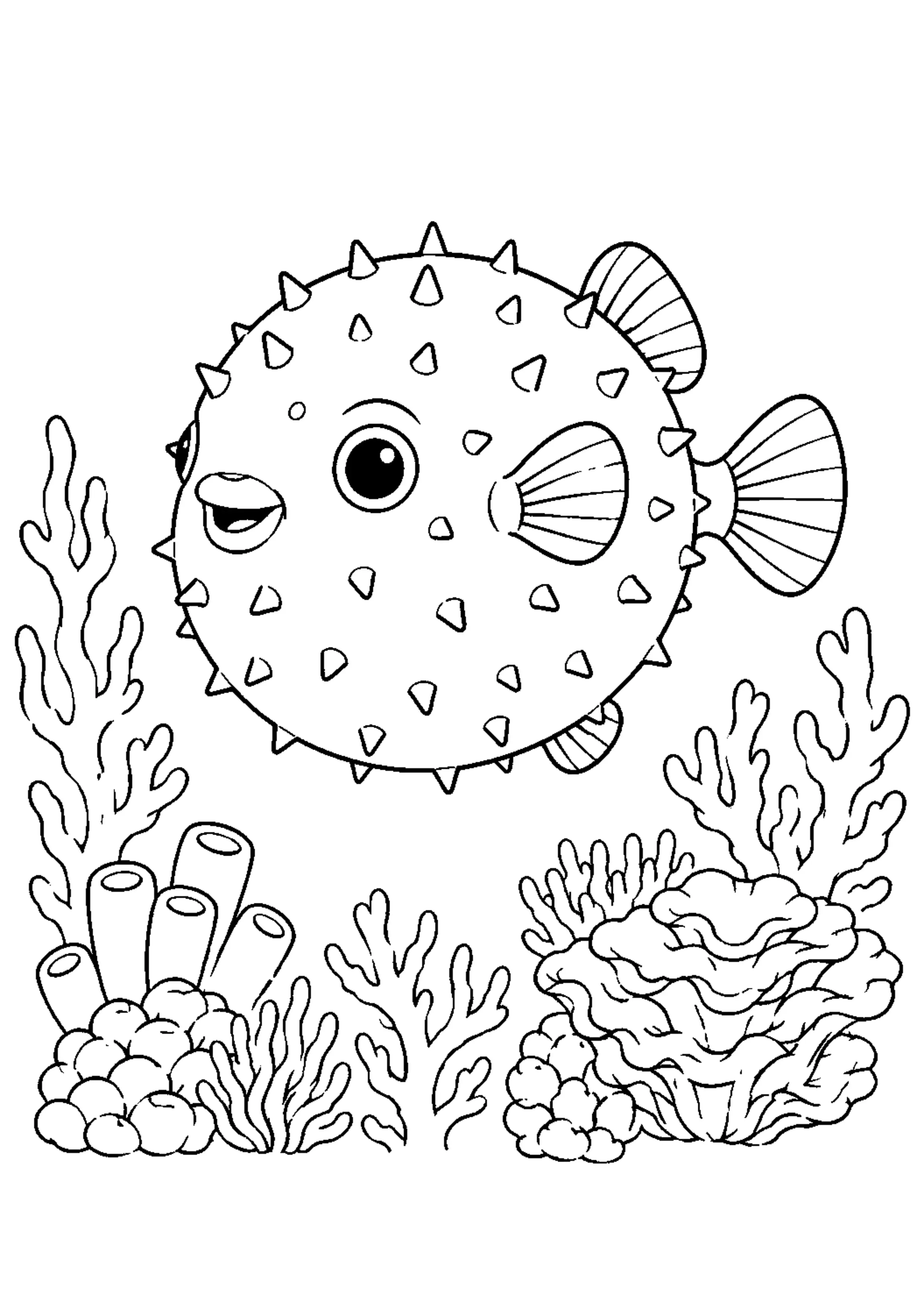 Coloriage Récif corallien à imprimer – dessin n°18