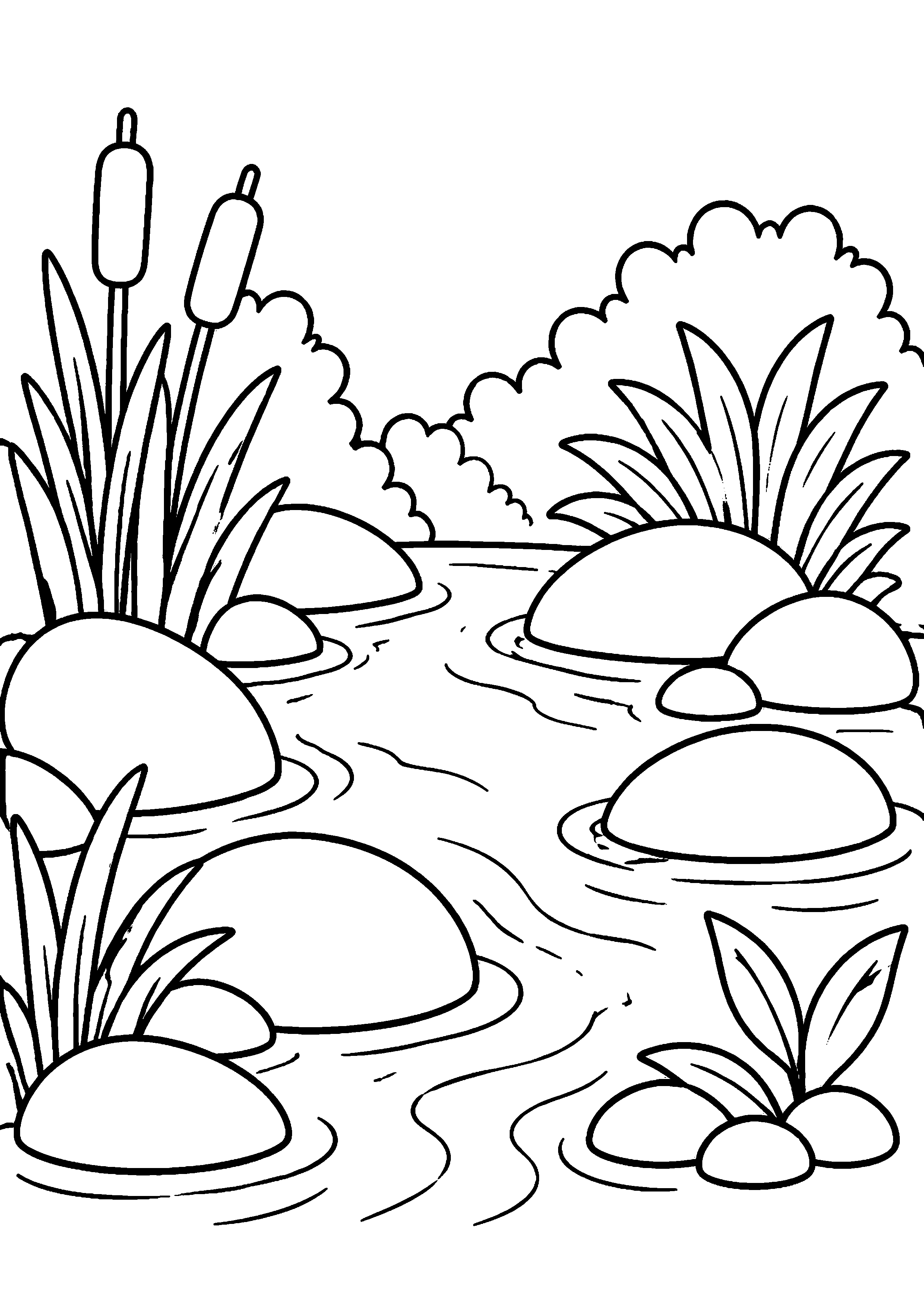 Coloriage Rivière à imprimer – dessin 3
