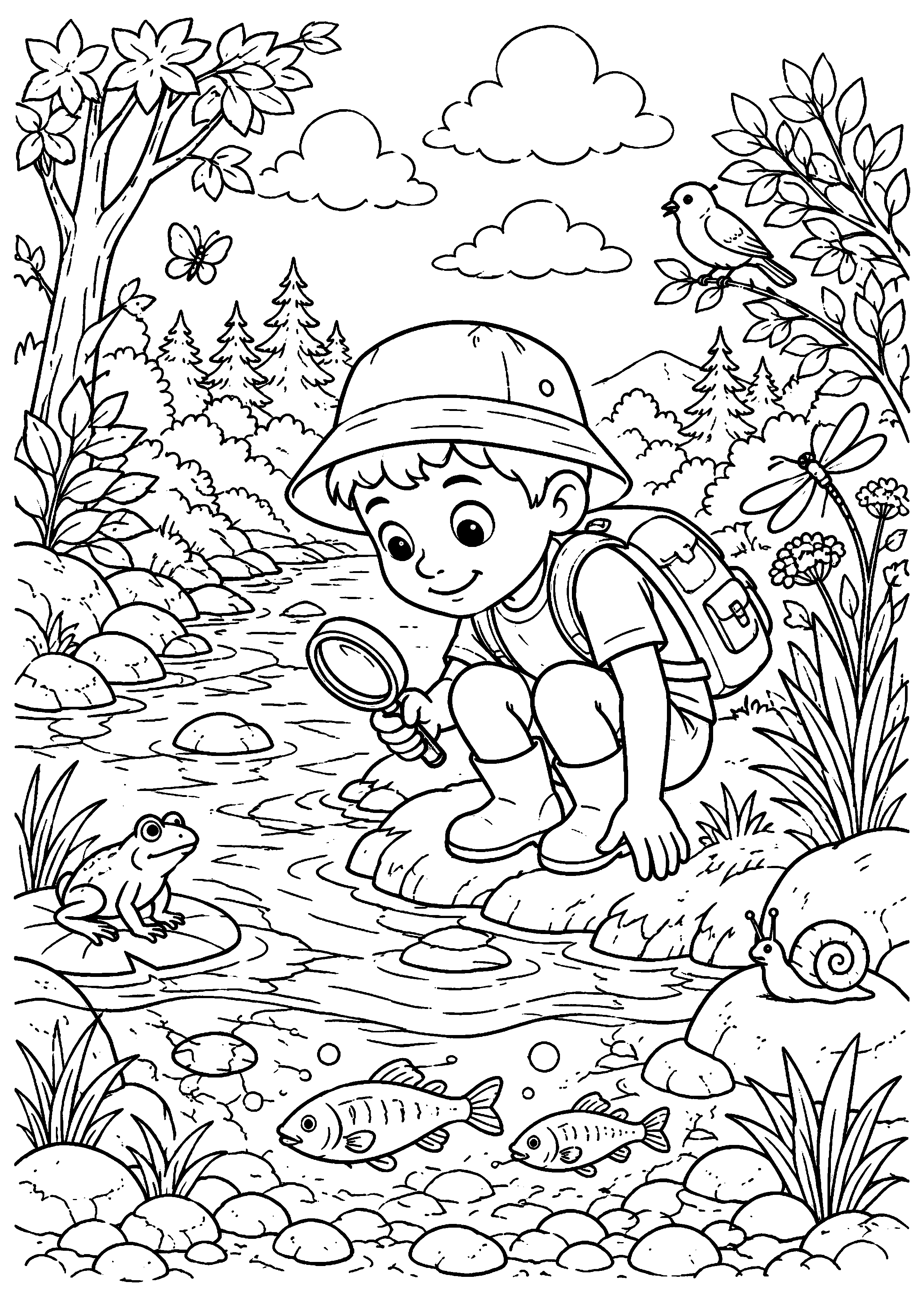 Coloriage Rivière à imprimer – dessin n°16