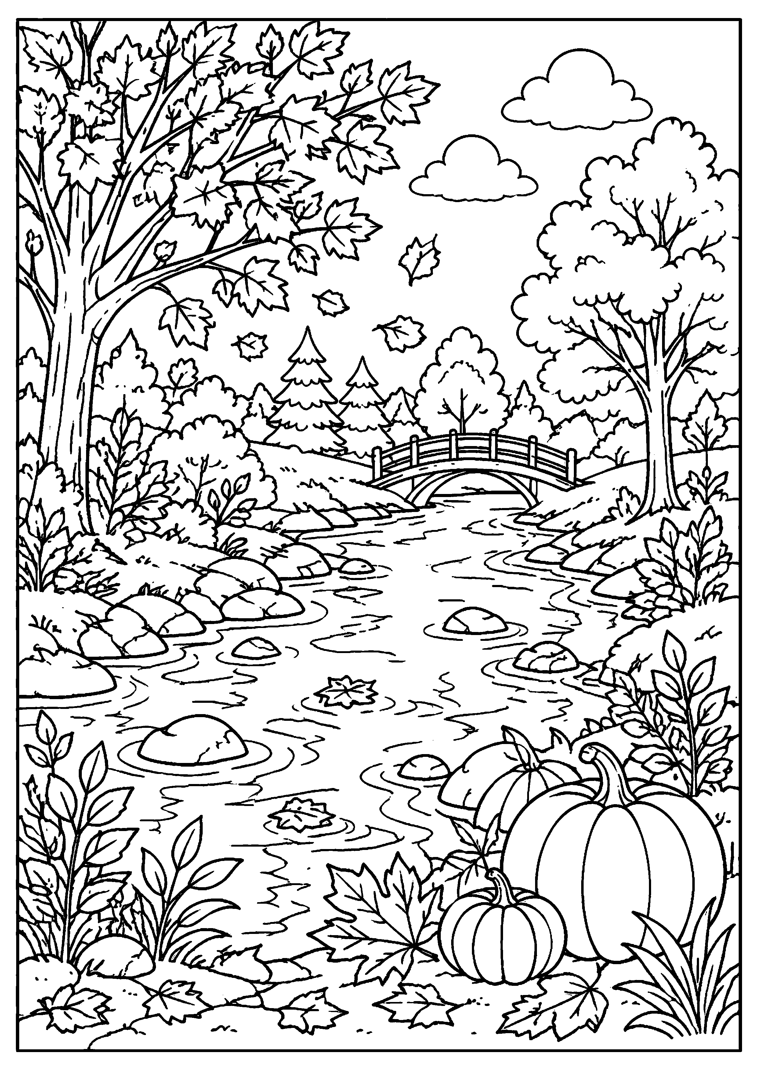 Coloriage Rivière à imprimer – dessin n°18