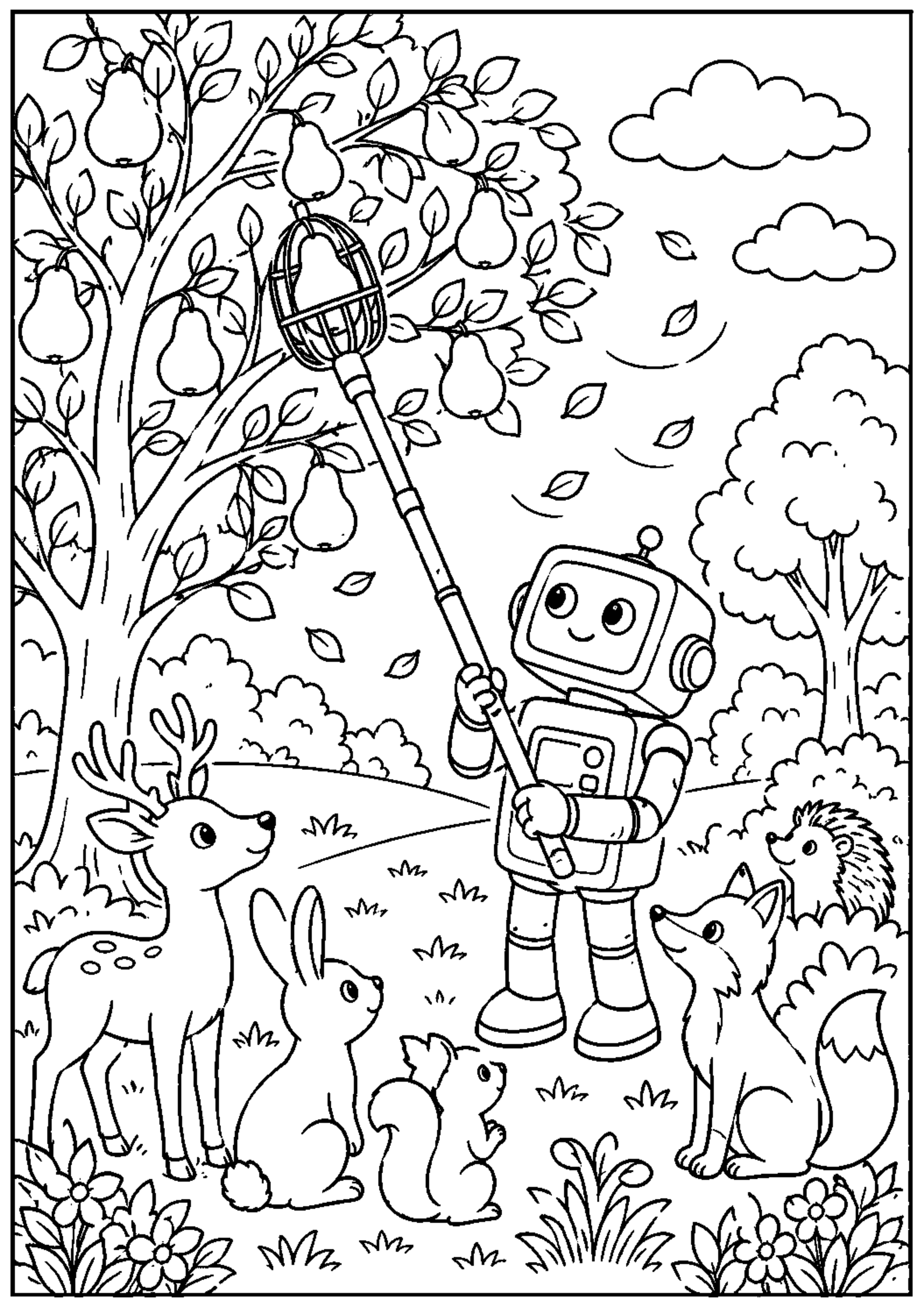 Coloriage robot jardinier à imprimer – dessin n°12